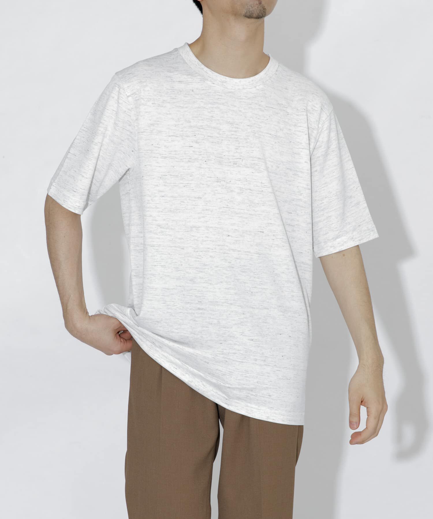 URBAN RESEARCH ROSSO「『WEB限定』『XLサイズあり』リネン混カノコクルーTシャツ」|Tシャツ・カットソー|