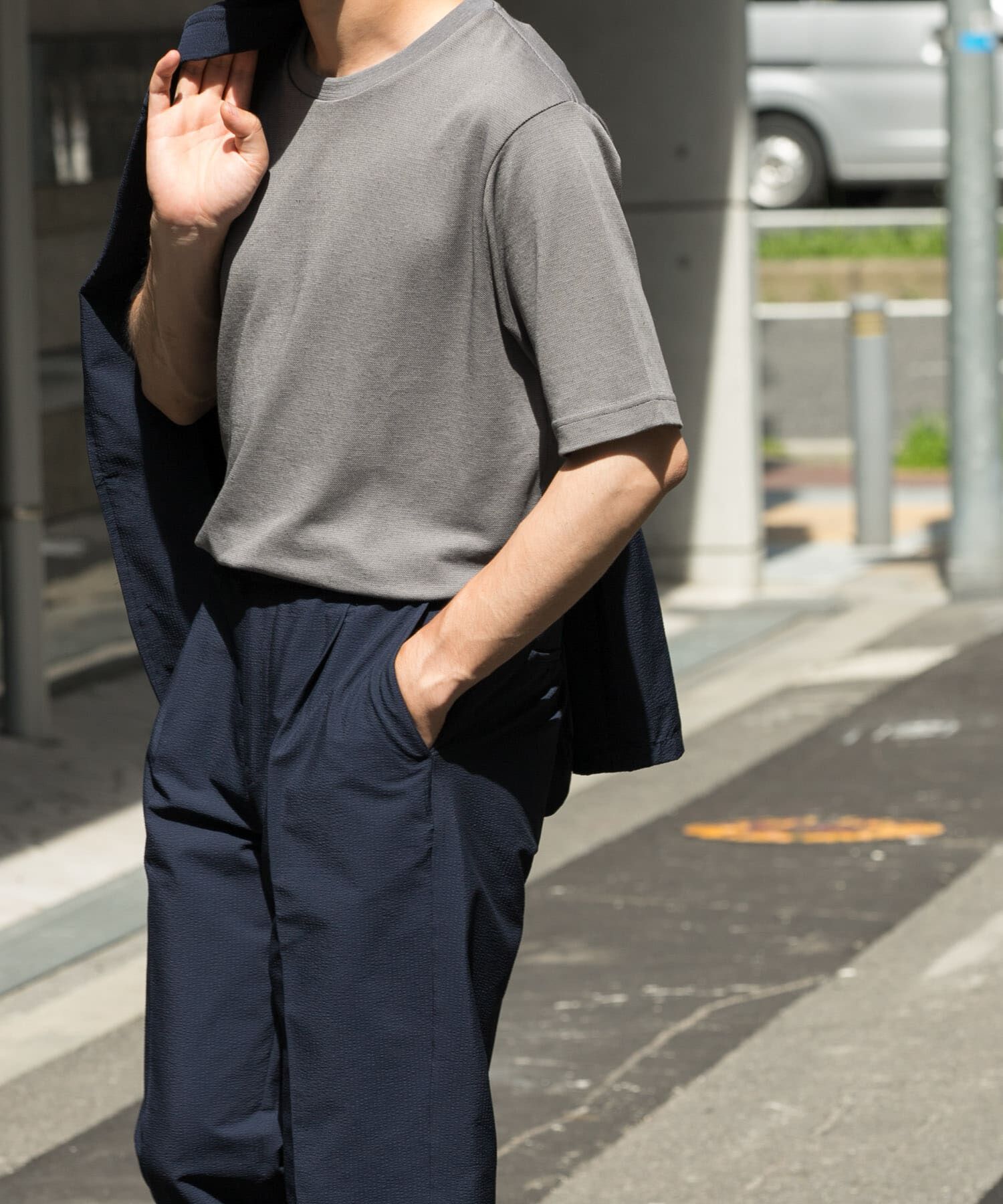 URBAN RESEARCH ROSSO「『WEB限定』『XLサイズあり』リネン混カノコクルーTシャツ」|Tシャツ・カットソー|