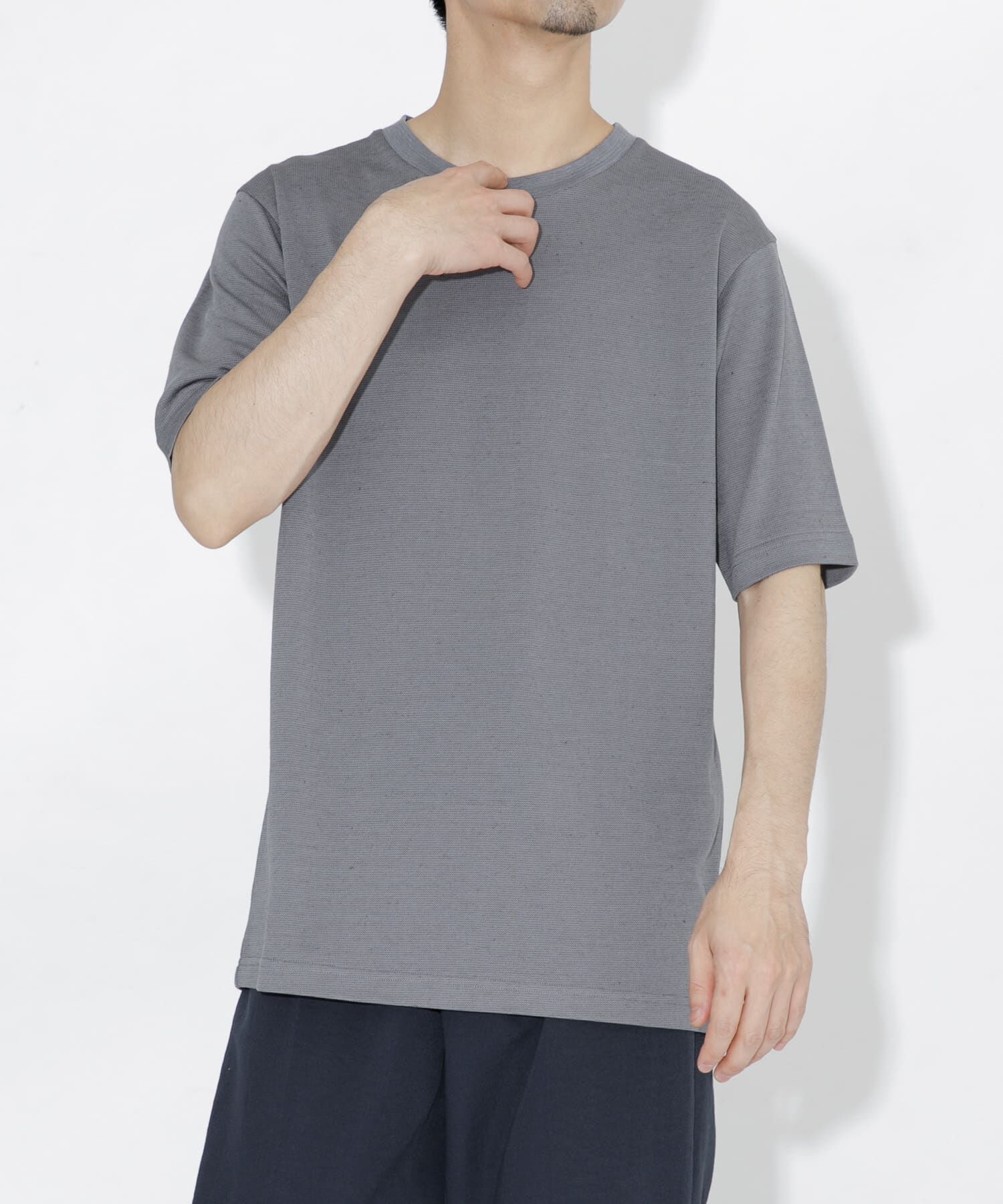 URBAN RESEARCH ROSSO「『WEB限定』『XLサイズあり』リネン混カノコクルーTシャツ」|Tシャツ・カットソー|
