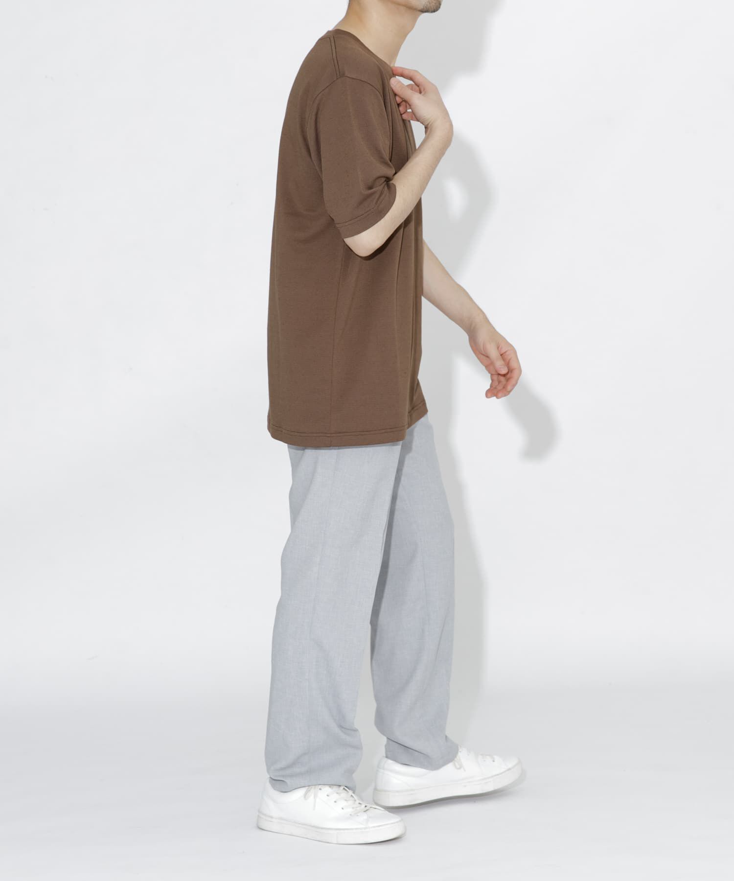 URBAN RESEARCH ROSSO「『WEB限定』『XLサイズあり』リネン混カノコクルーTシャツ」|Tシャツ・カットソー|