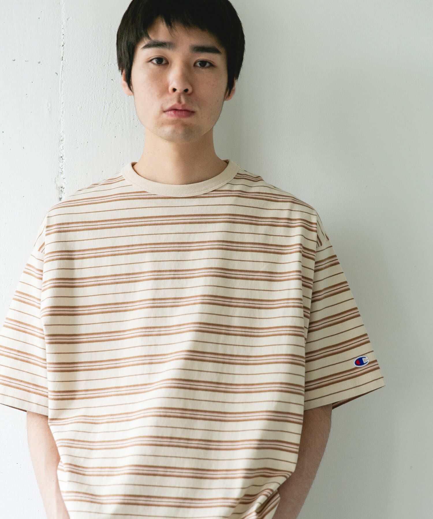 URBAN RESEARCH DOORS「『別注』CHAMPION&times;DOORS　BORDER T-SHIRTS」|Tシャツ・カットソー|