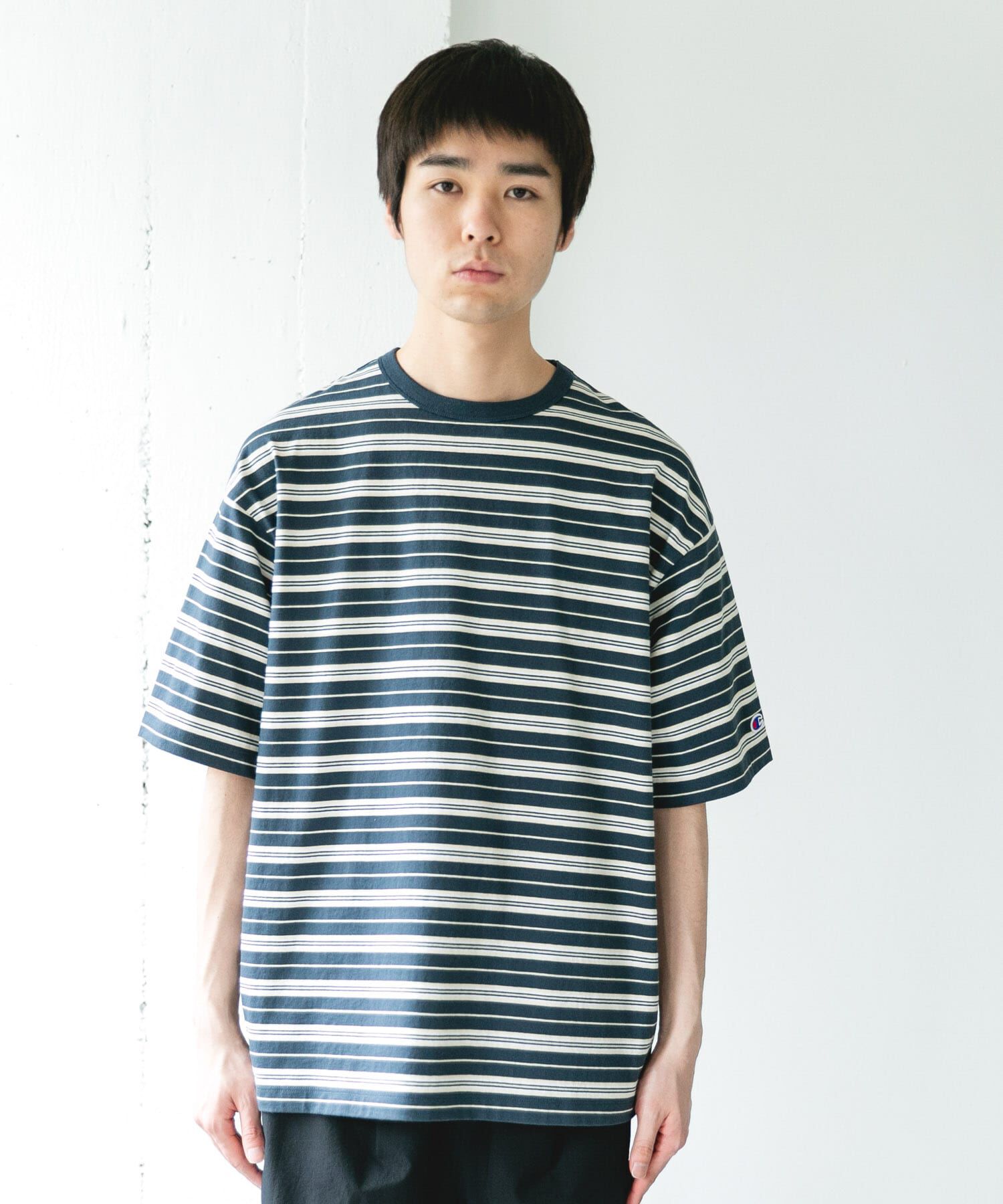 URBAN RESEARCH DOORS「『別注』CHAMPION&times;DOORS　BORDER T-SHIRTS」|Tシャツ・カットソー|