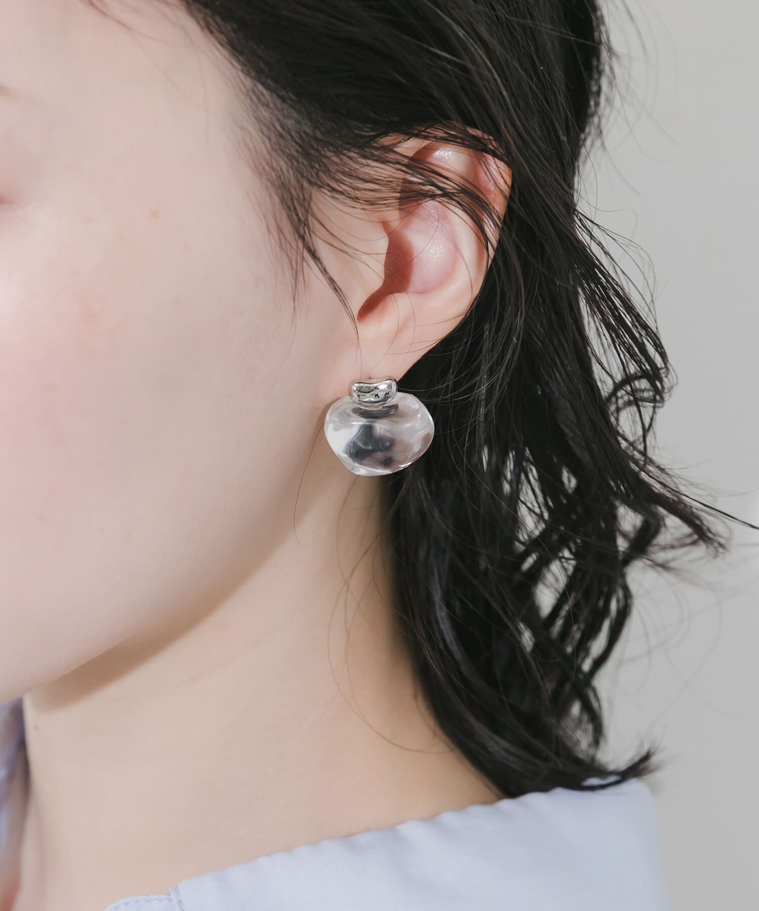 SMELLY「キューブアイスドロップピアス」|ピアス|