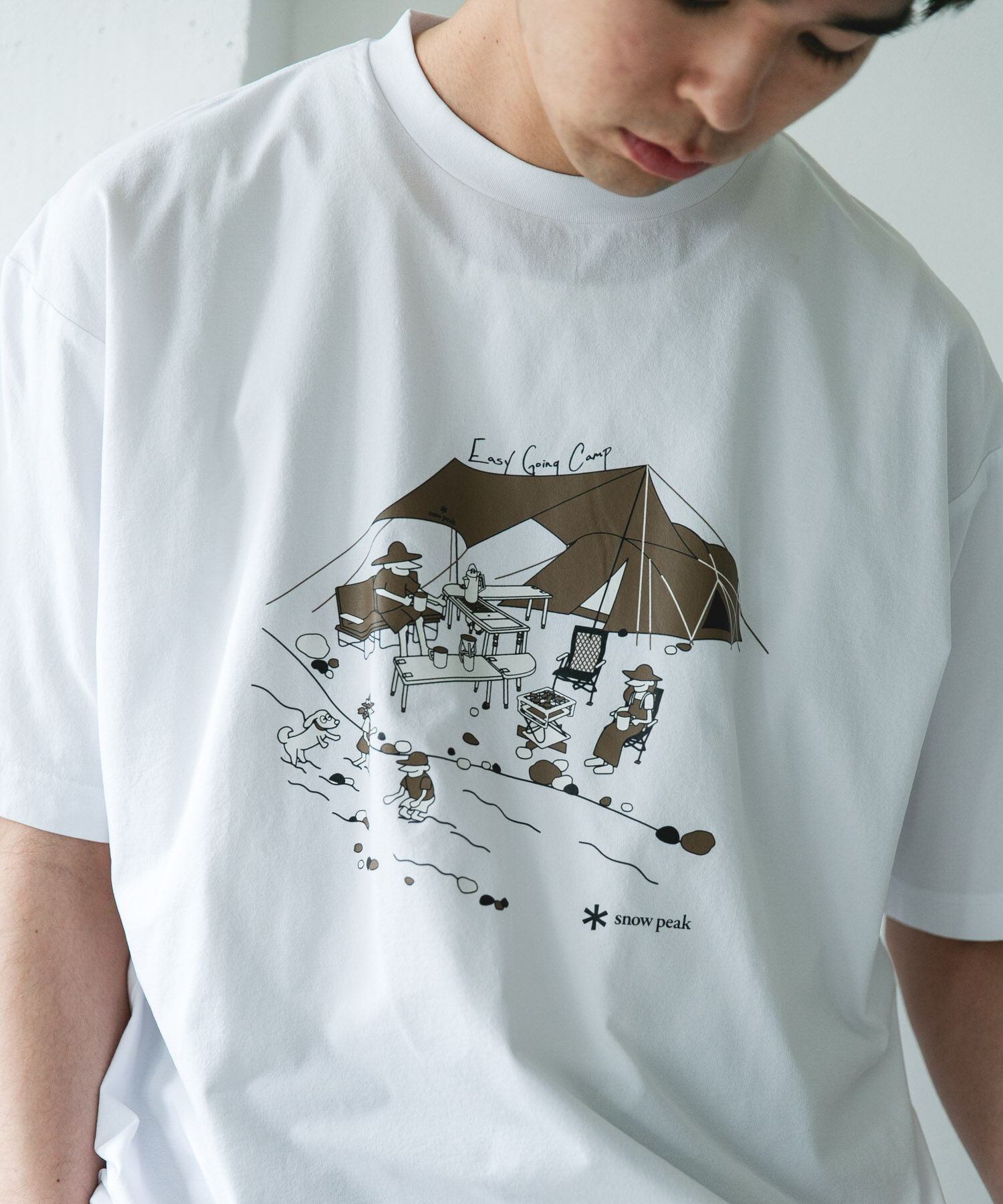URBAN RESEARCH DOORS「『別注』Snow Peak Apparel&times;DOORS　WA/AC FAMILY CAMP T-SHIRTS」|Tシャツ・カットソー|