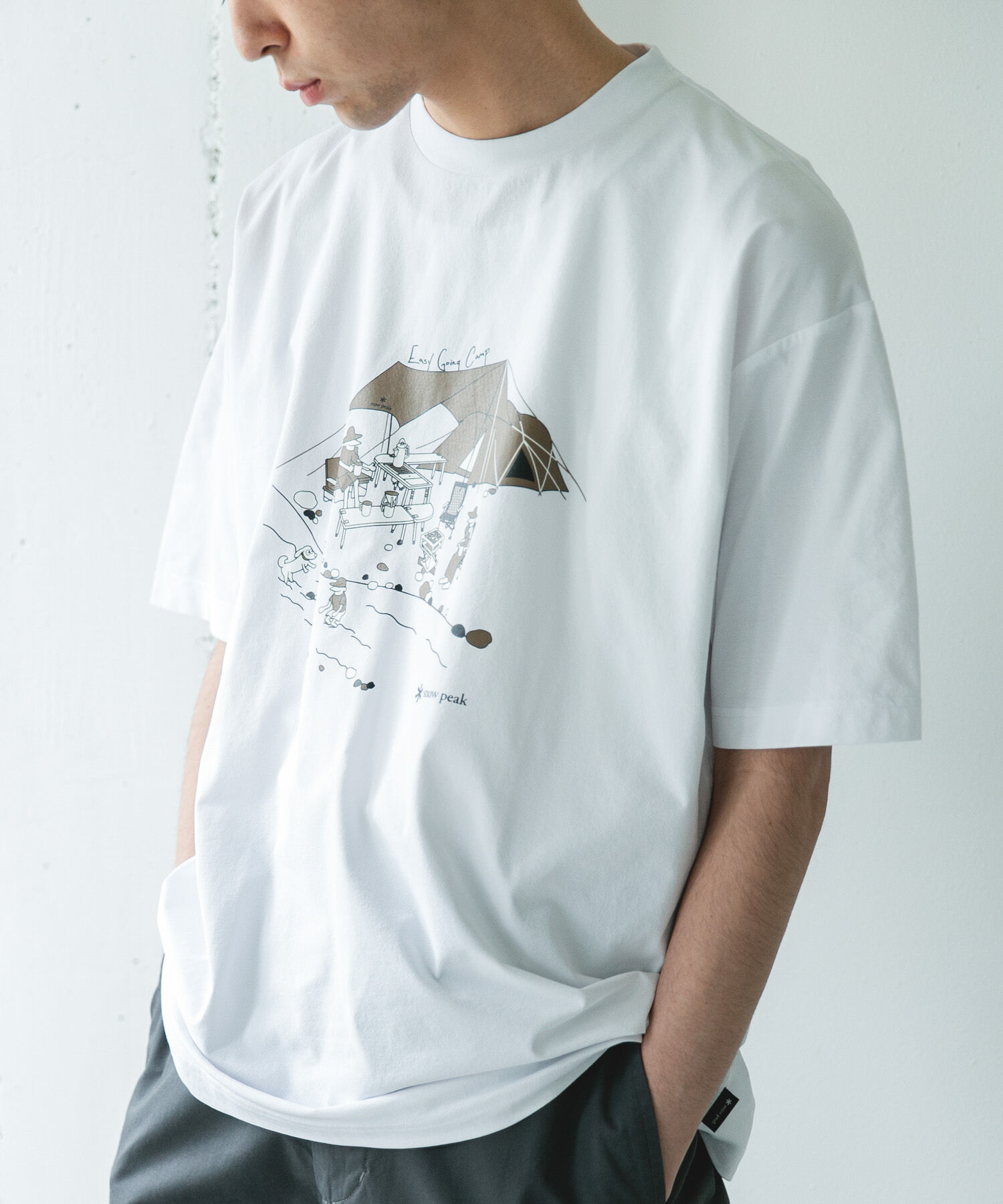 URBAN RESEARCH DOORS「『別注』Snow Peak Apparel&times;DOORS　WA/AC FAMILY CAMP T-SHIRTS」|Tシャツ・カットソー|