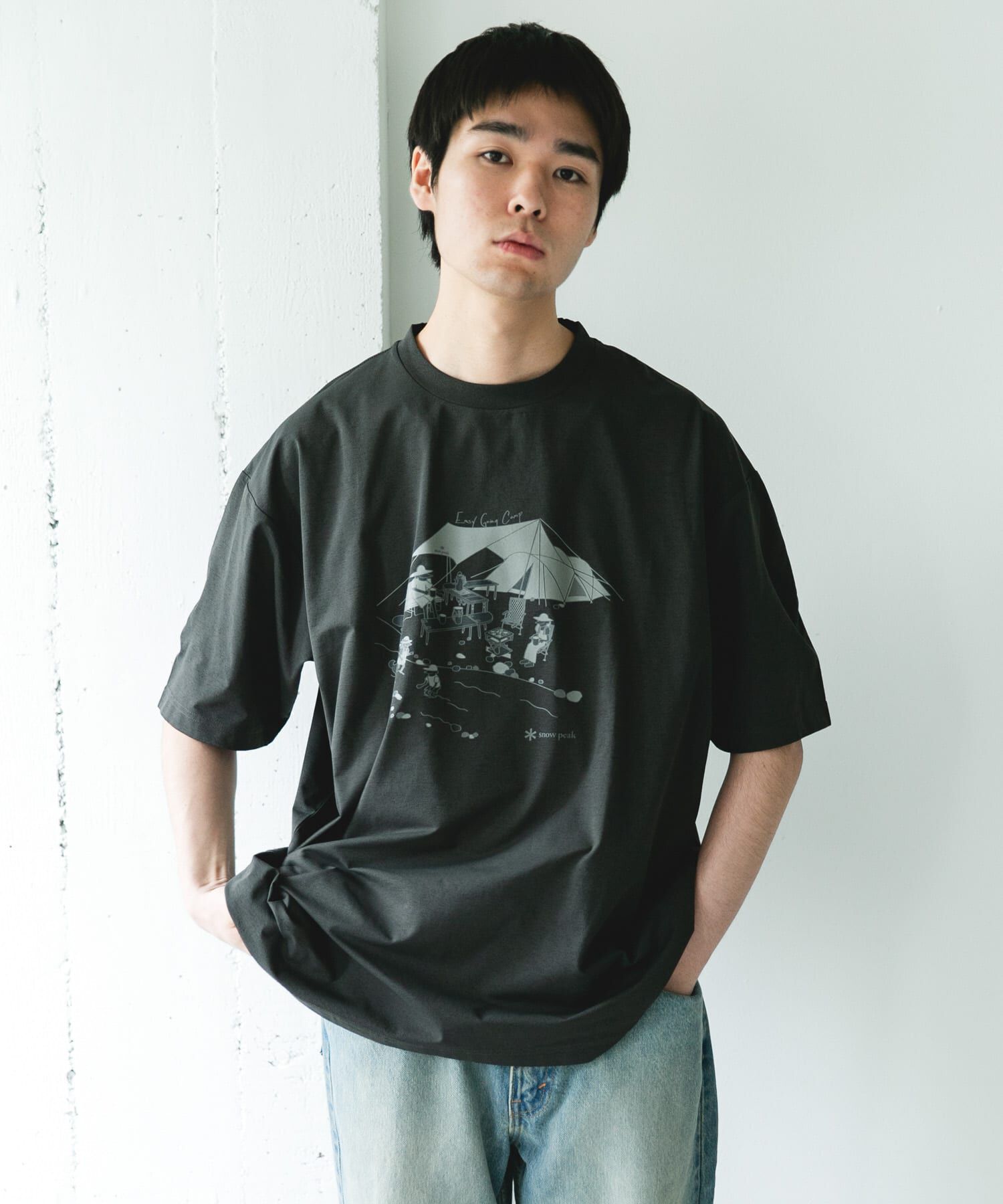 URBAN RESEARCH DOORS「『別注』Snow Peak Apparel&times;DOORS　WA/AC FAMILY CAMP T-SHIRTS」|Tシャツ・カットソー|