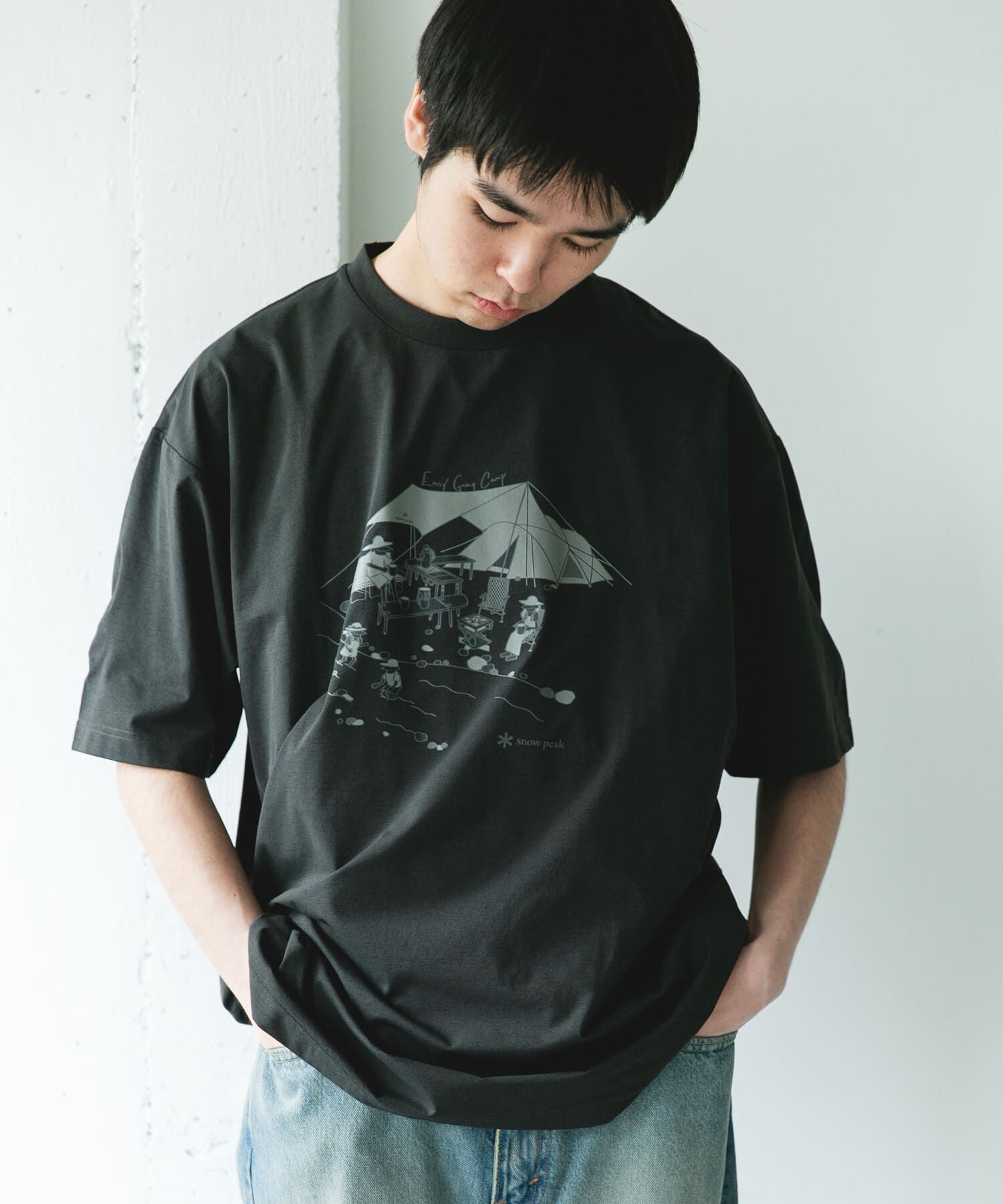 URBAN RESEARCH DOORS「『別注』Snow Peak Apparel&times;DOORS　WA/AC FAMILY CAMP T-SHIRTS」|Tシャツ・カットソー|