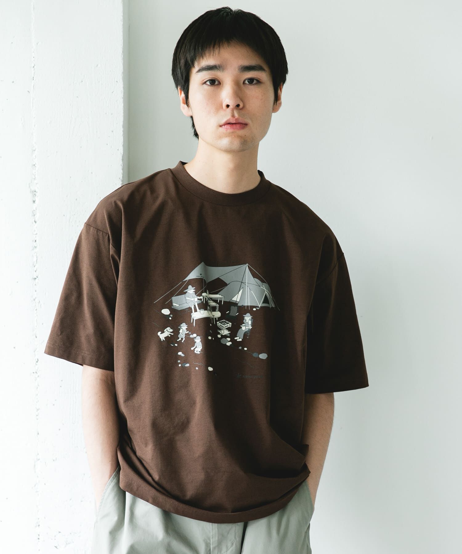 URBAN RESEARCH DOORS「『別注』Snow Peak Apparel&times;DOORS　WA/AC FAMILY CAMP T-SHIRTS」|Tシャツ・カットソー|