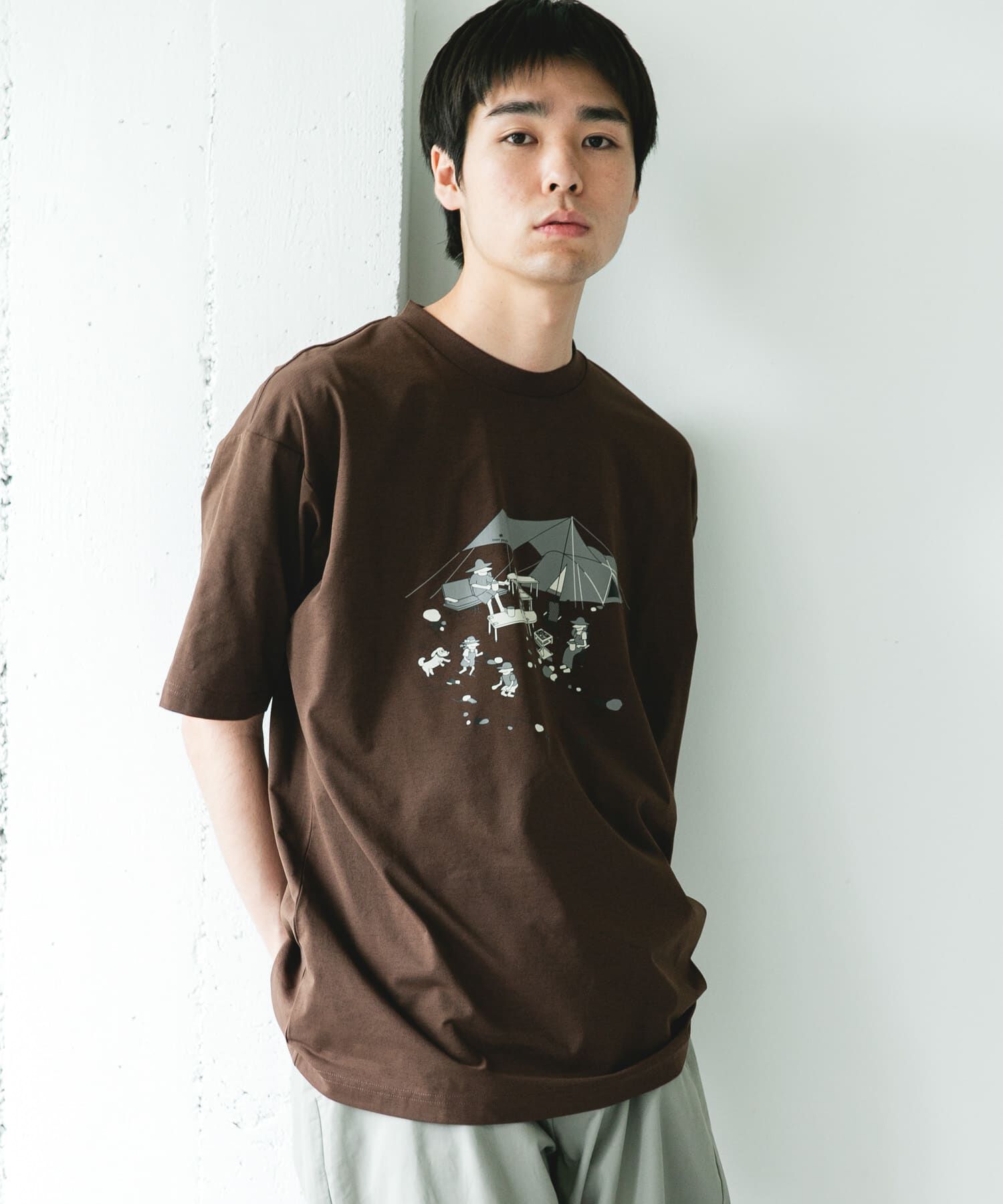 URBAN RESEARCH DOORS「『別注』Snow Peak Apparel&times;DOORS　WA/AC FAMILY CAMP T-SHIRTS」|Tシャツ・カットソー|