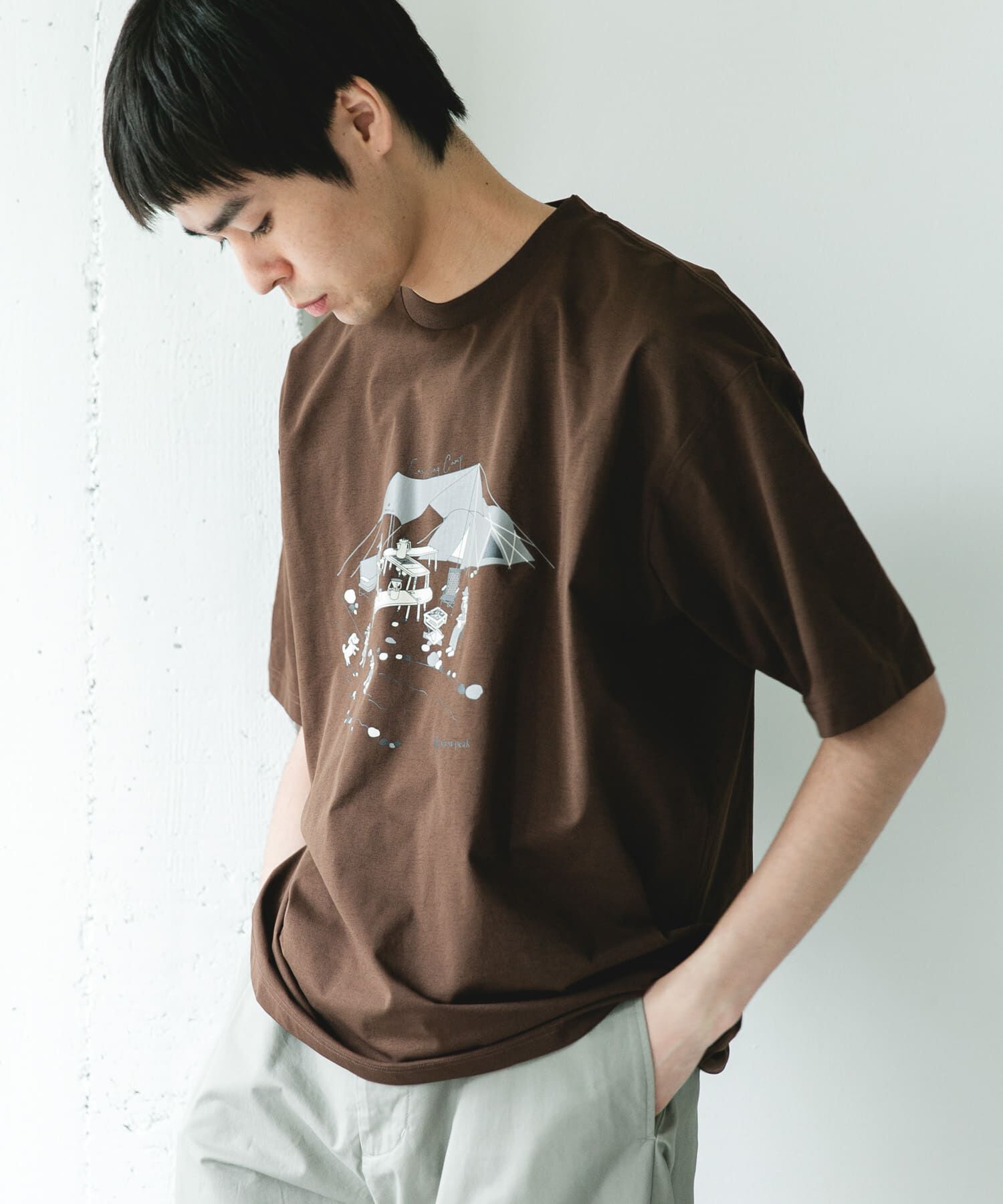 URBAN RESEARCH DOORS「『別注』Snow Peak Apparel&times;DOORS　WA/AC FAMILY CAMP T-SHIRTS」|Tシャツ・カットソー|