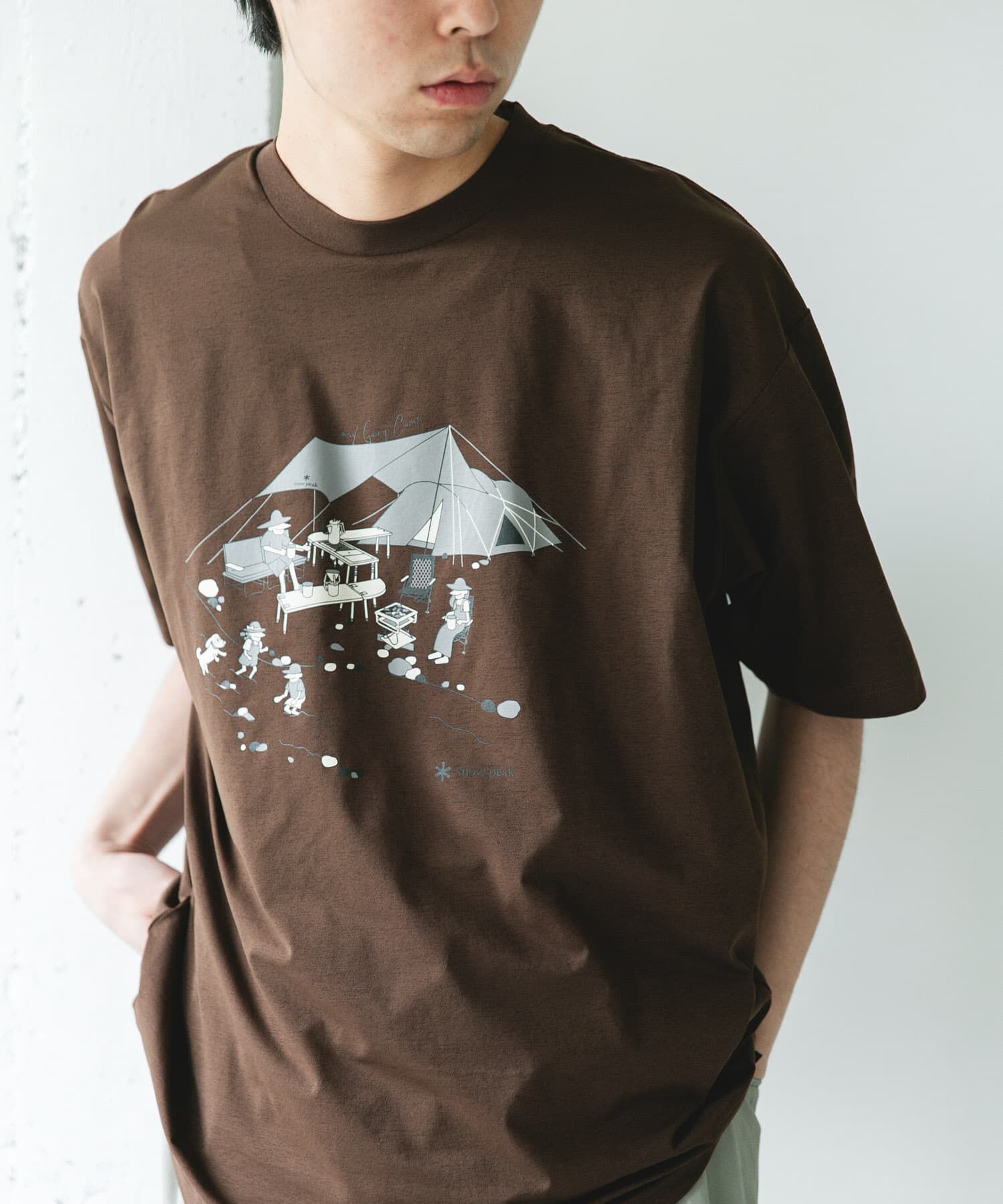 URBAN RESEARCH DOORS「『別注』Snow Peak Apparel&times;DOORS　WA/AC FAMILY CAMP T-SHIRTS」|Tシャツ・カットソー|