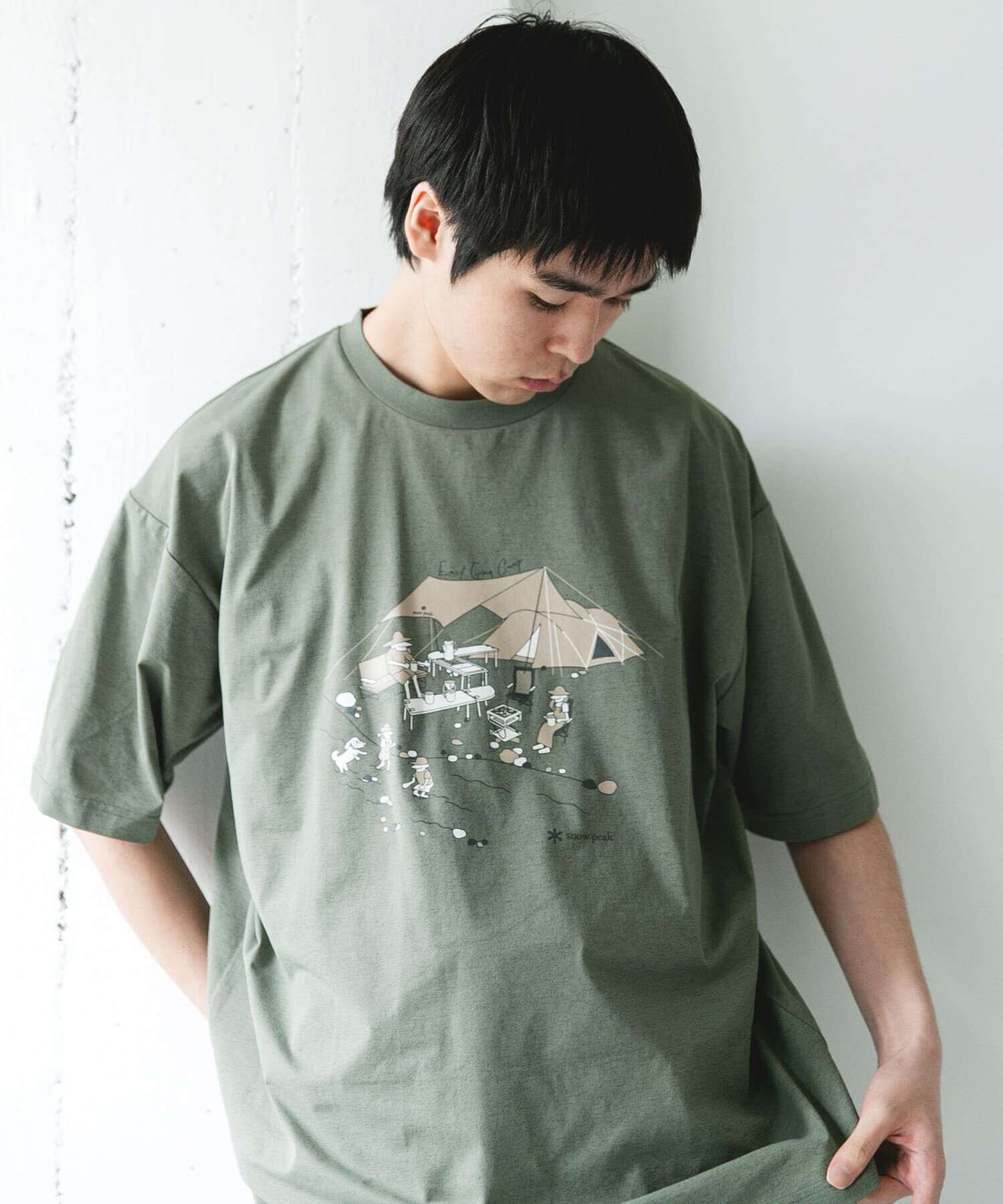 URBAN RESEARCH DOORS「『別注』Snow Peak Apparel&times;DOORS　WA/AC FAMILY CAMP T-SHIRTS」|Tシャツ・カットソー|
