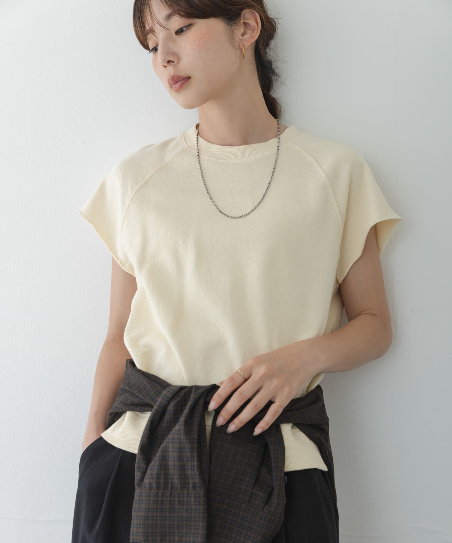 Sonny Label 「ガーゼ裏毛フレンチスリーブスウェット」|Tシャツ・カットソー|