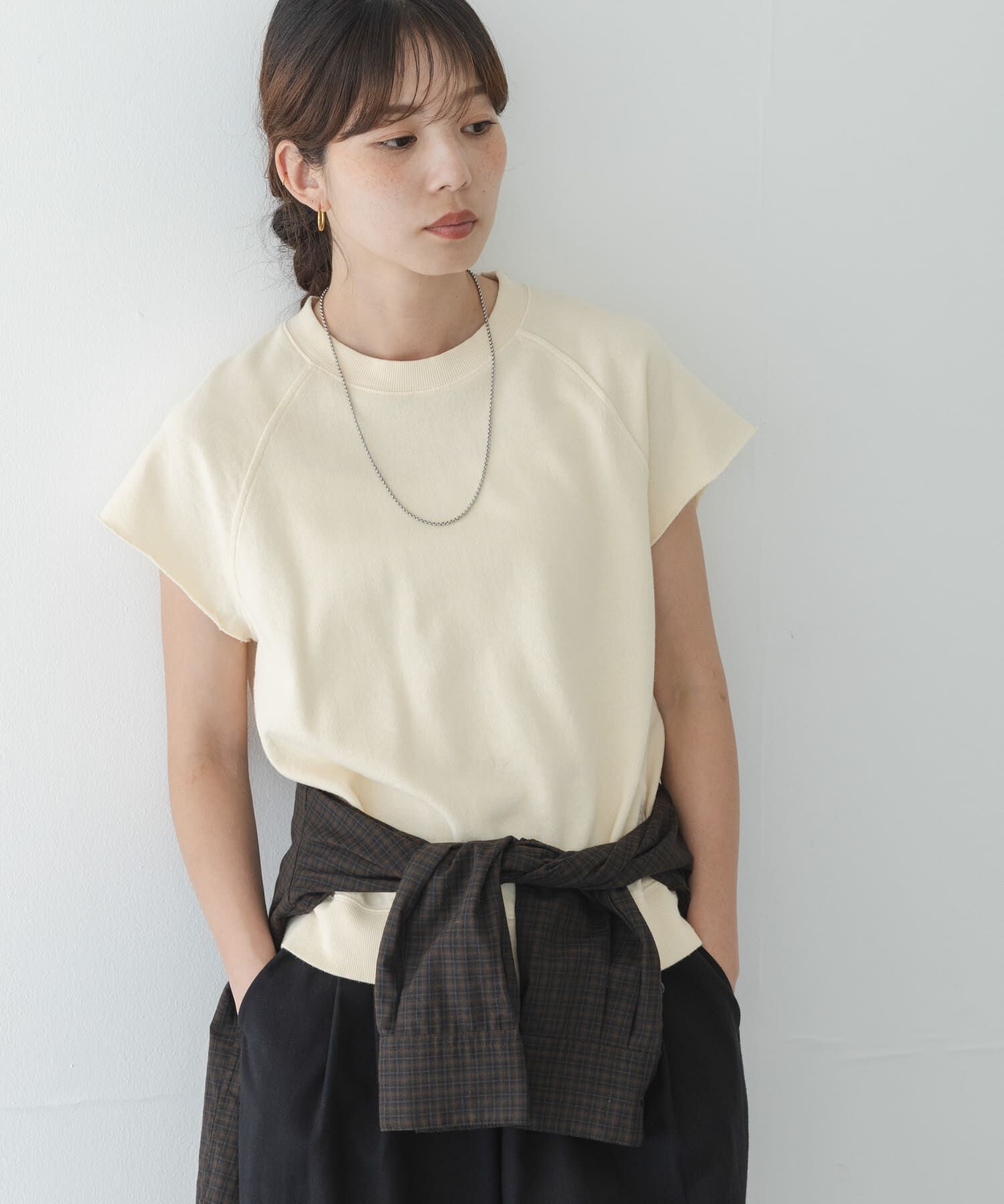 Sonny Label 「ガーゼ裏毛フレンチスリーブスウェット」|Tシャツ・カットソー|