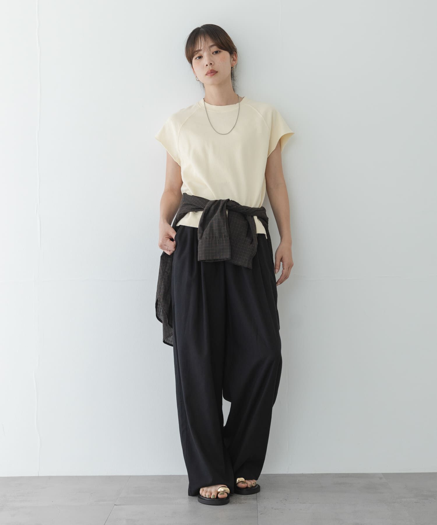 Sonny Label 「ガーゼ裏毛フレンチスリーブスウェット」|Tシャツ・カットソー|