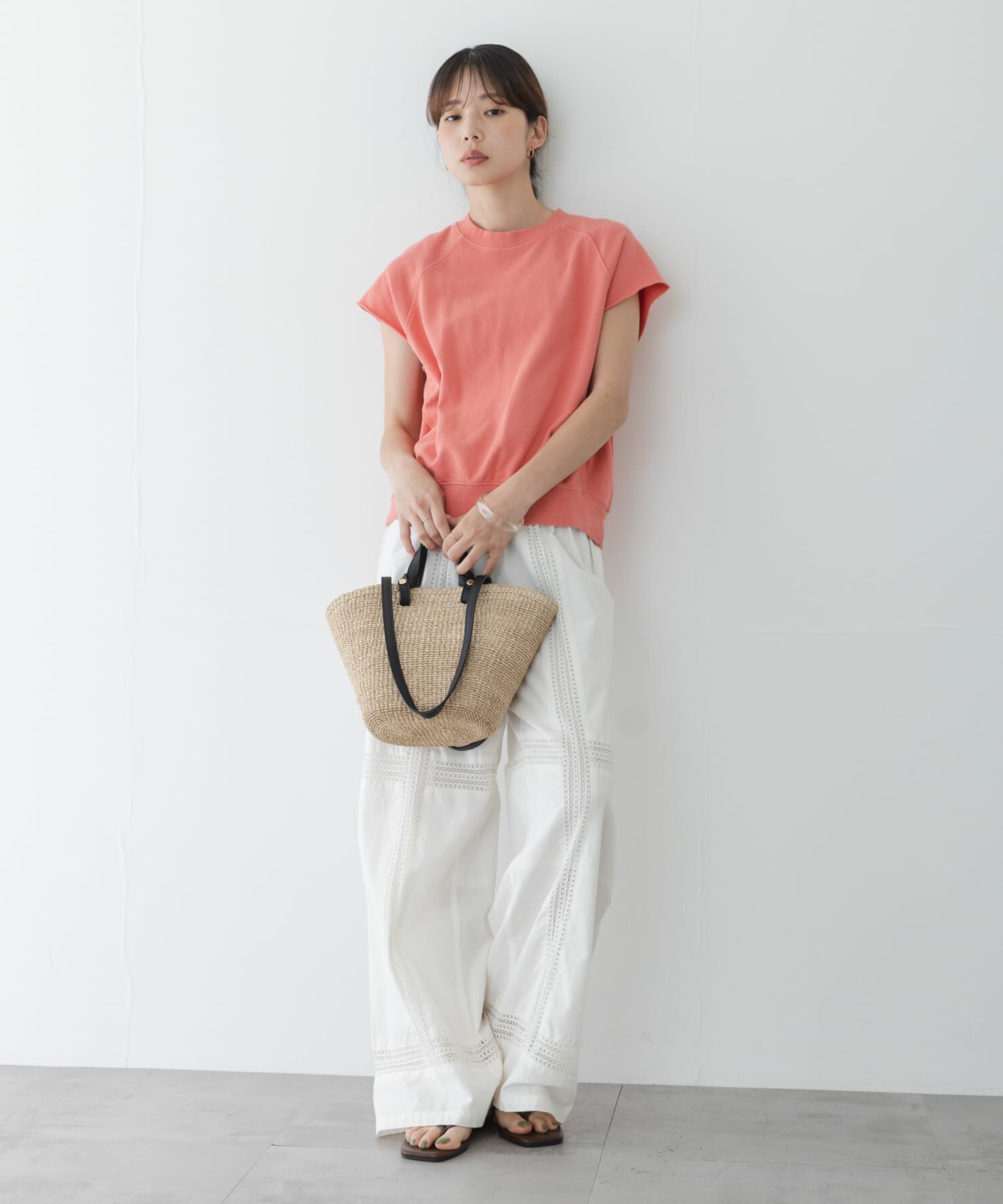Sonny Label 「ガーゼ裏毛フレンチスリーブスウェット」|Tシャツ・カットソー|