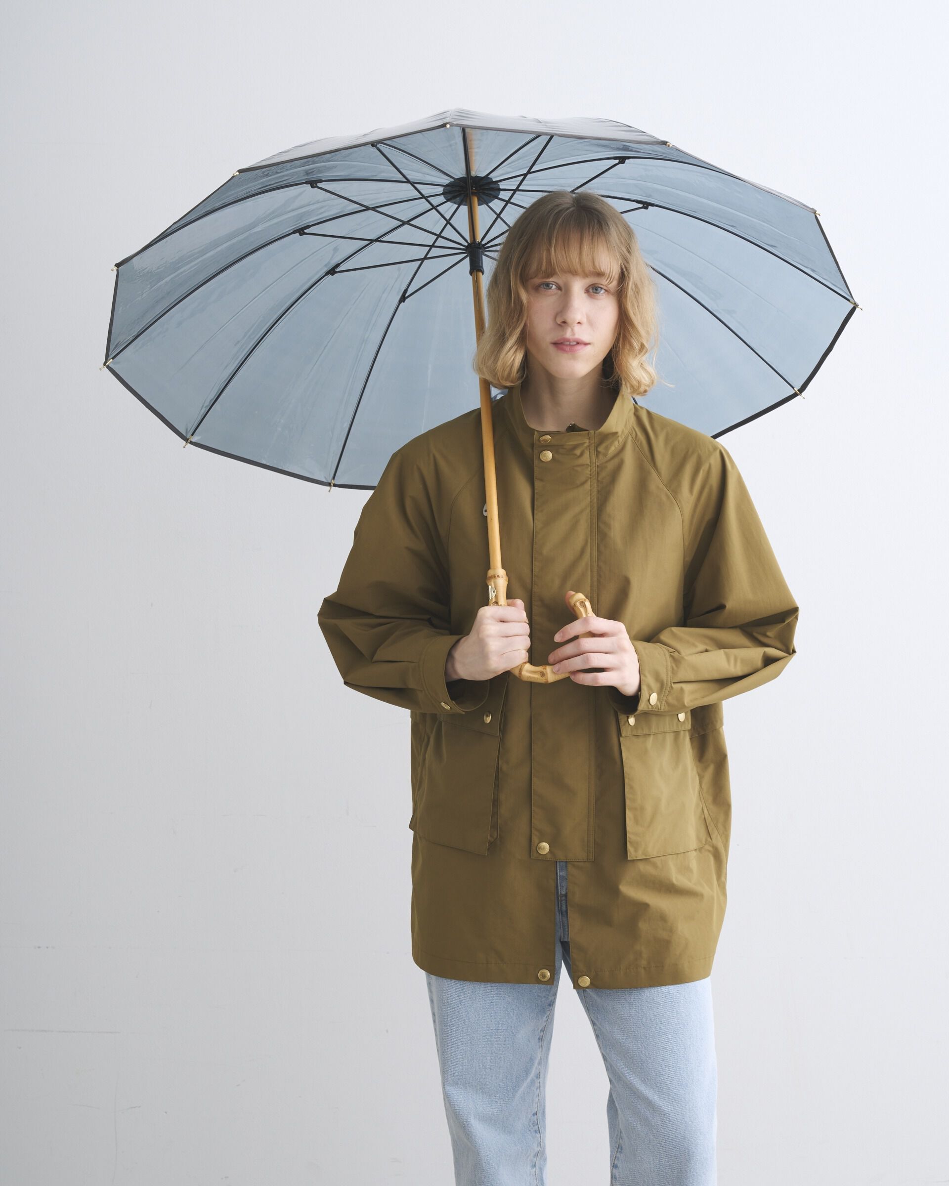 Traditional Weatherwear「CLEAR UMBRELLA BAMBOO」|傘|