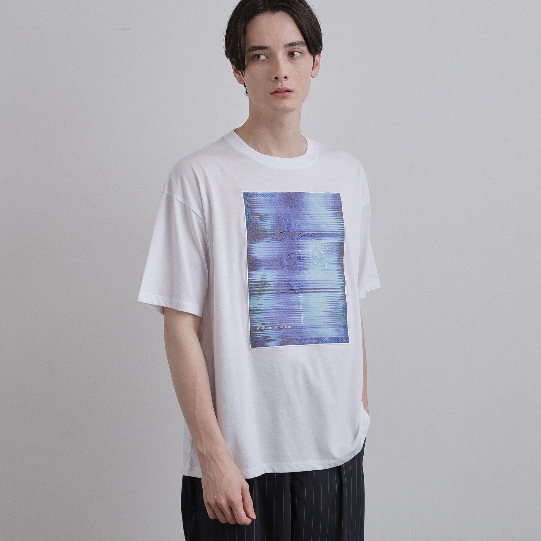 クロス刺繍フォトTシャツ（tk.TAKEO KIKUCHI）｜ルミネのファッション