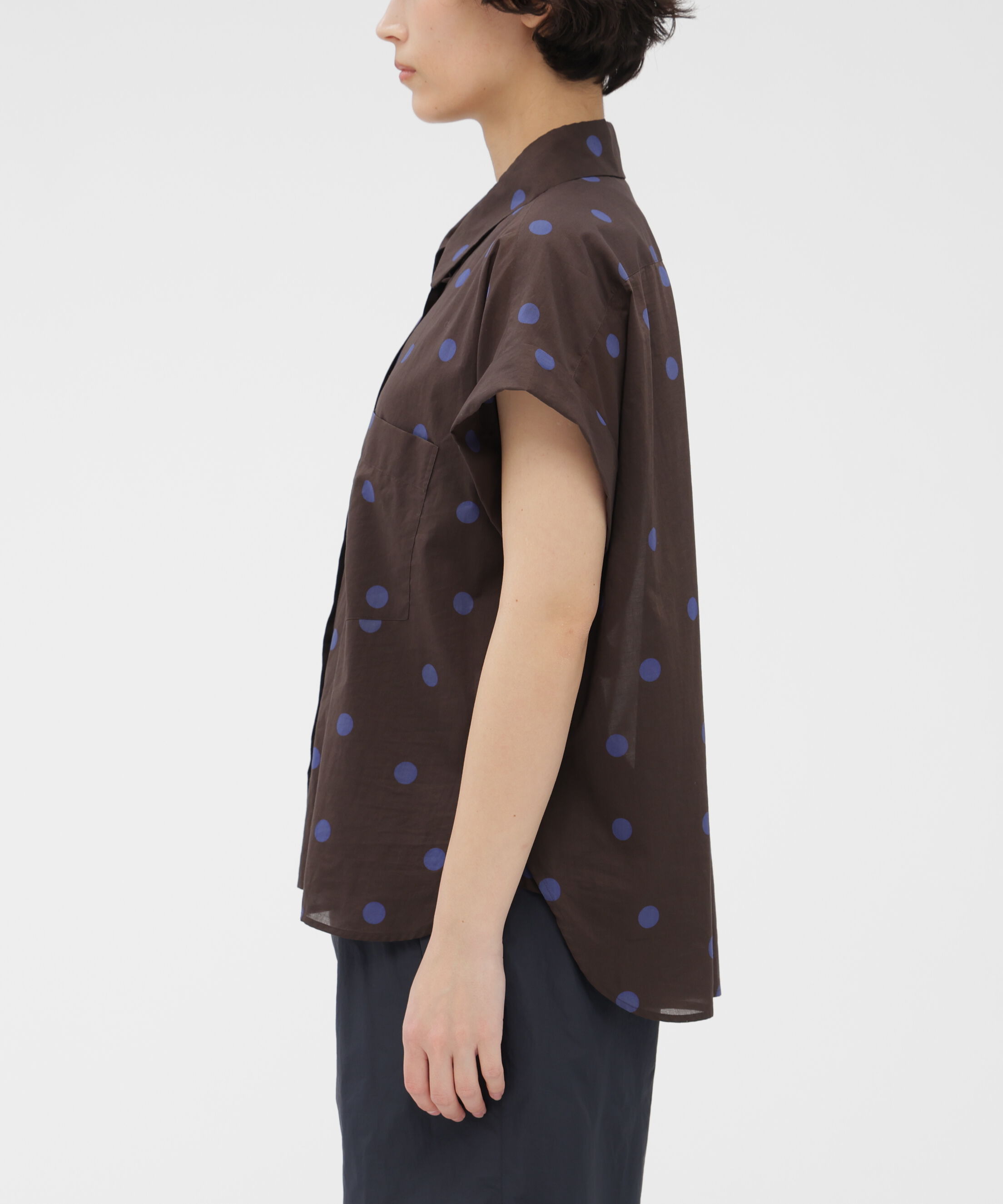  「POLKA DOT COTTON POPLIN SHIRT」|シャツ・ブラウス|