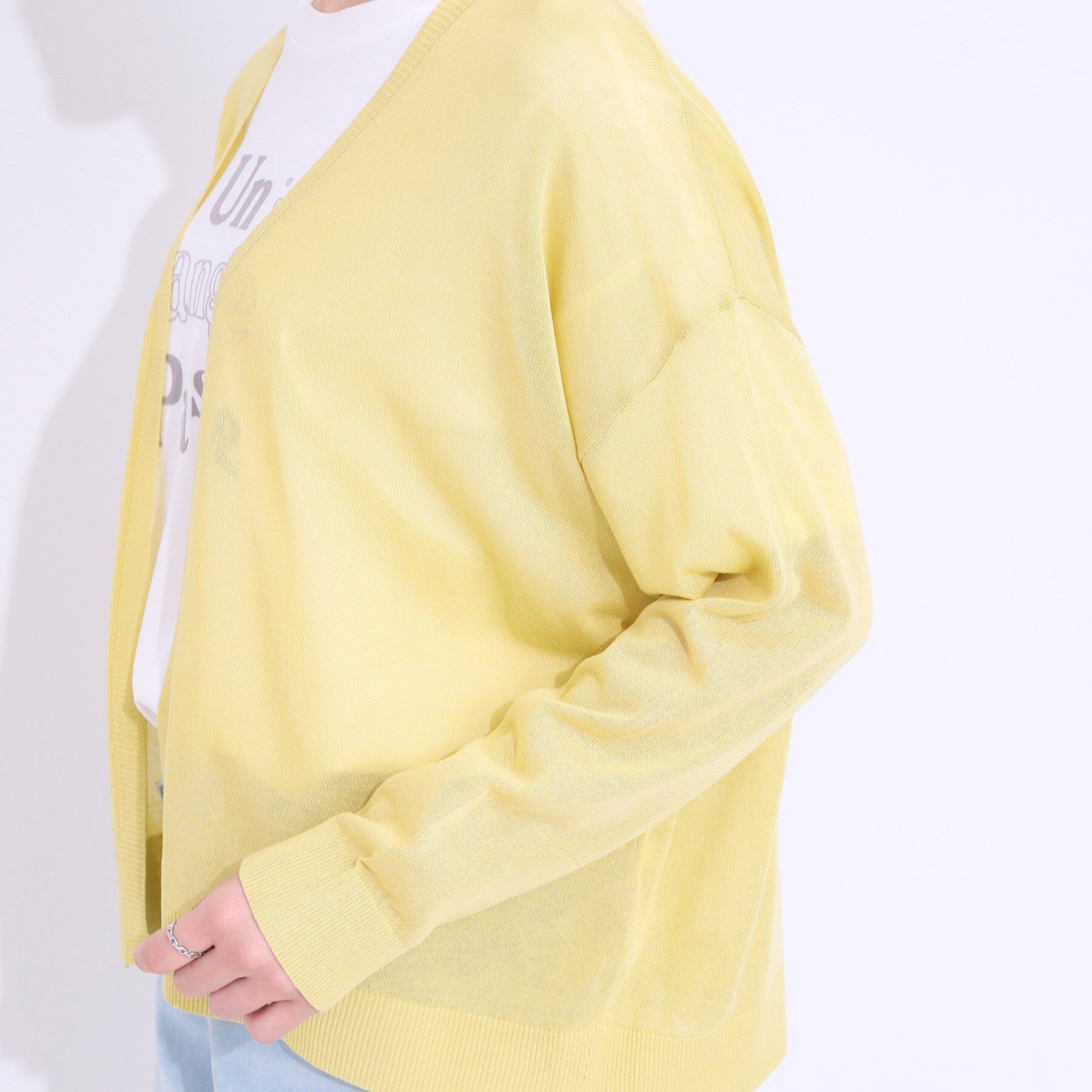 SHOO･LA･RUE「【洗える/S-LL】ナチュラル感が上品 サッと羽織れるカーディガン」|カーディガン|