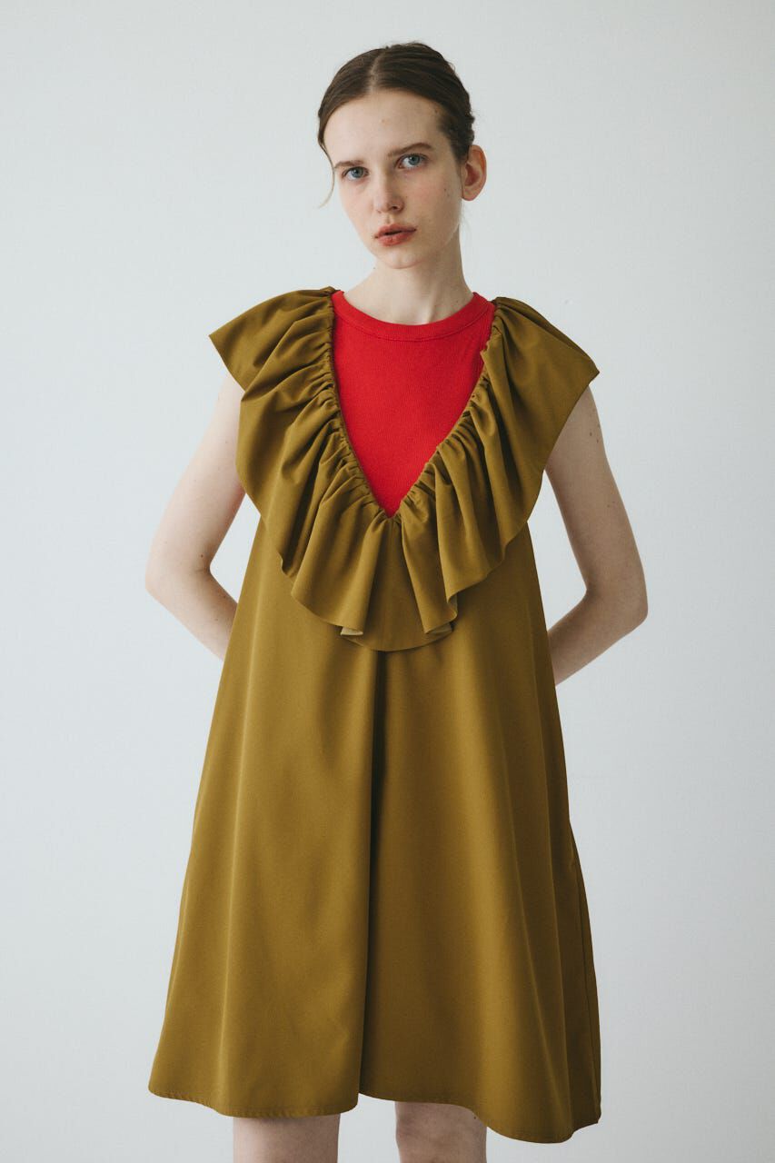 HeRIN.CYE「［予約］V neck frill all in one」|ワンピース|