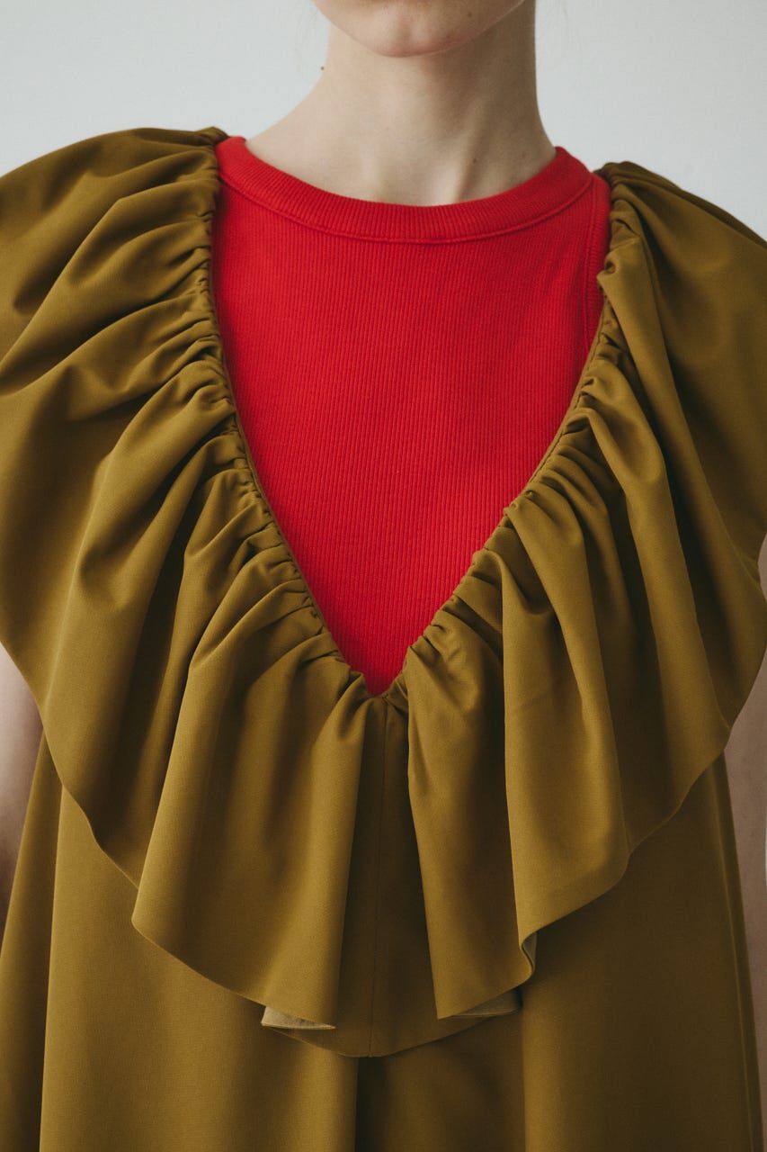 HeRIN.CYE「［予約］V neck frill all in one」|ワンピース|