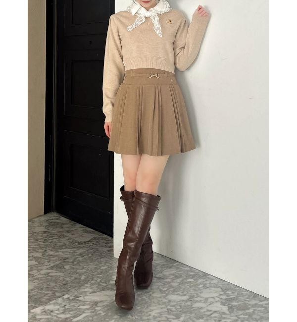 dazzlin「【POLO BCSコラボ】ベルトツキハイウエストプリーツミニスカート」|スカート|