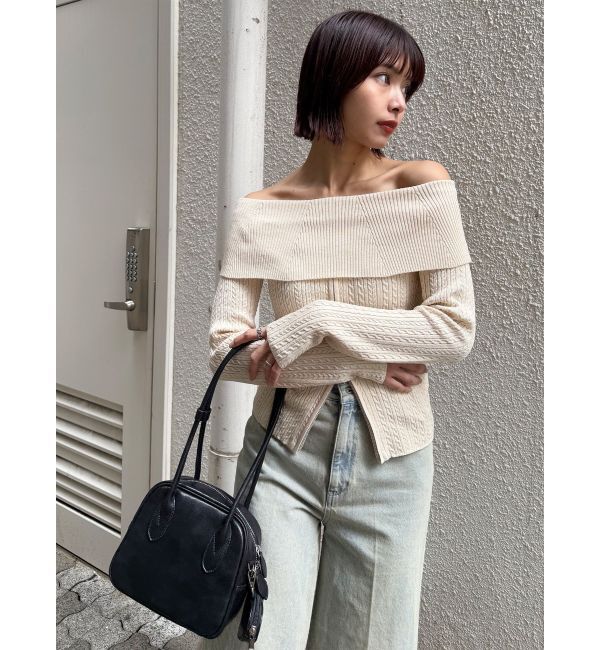 MURUA「ロングショルダースクエアボストンバッグ」|ショルダー・メッセンジャー|