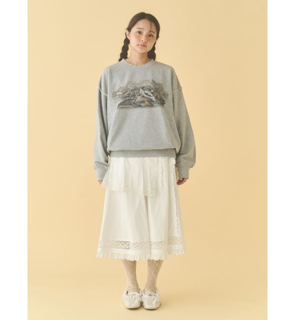 merry jenny「pleats apron layered skirt」|スカート|