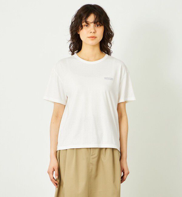 MACKINTOSH PHILOSOPHY「GREY LABEL リネンミックスロゴTシャツ」|Tシャツ・カットソー|