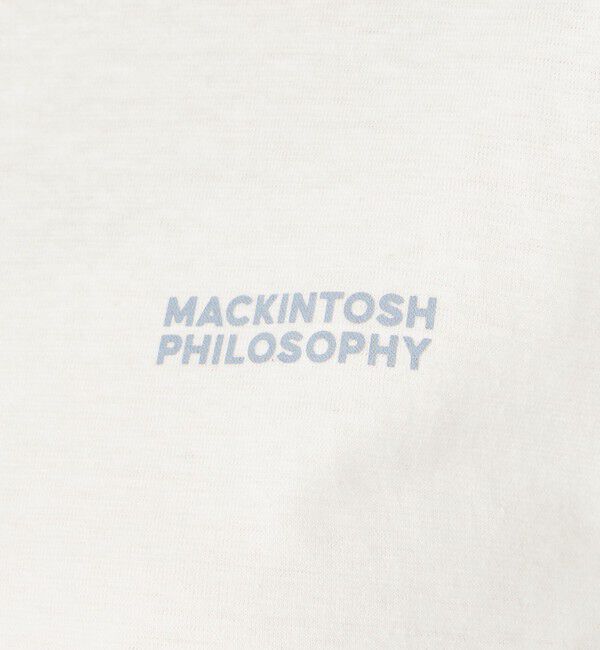 MACKINTOSH PHILOSOPHY「GREY LABEL リネンミックスロゴTシャツ」|Tシャツ・カットソー|