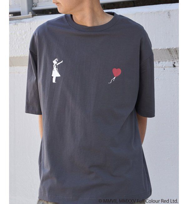 VENCE share style「【接触冷感】Banksy バンクシー Girl with Balloon プリントT」|Tシャツ・カットソー|