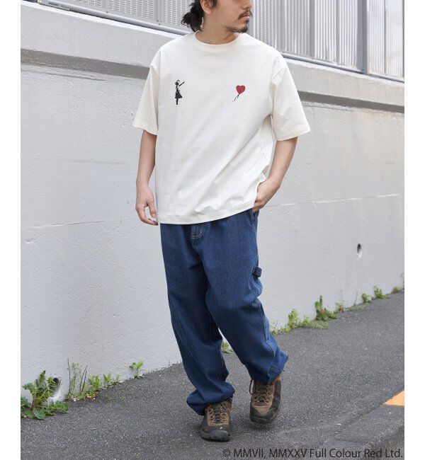 VENCE share style「【接触冷感】Banksy バンクシー Girl with Balloon プリントT」|Tシャツ・カットソー|