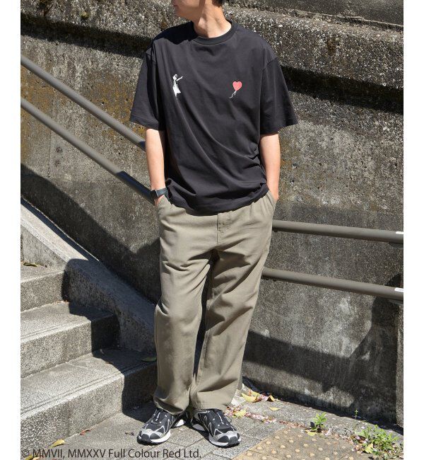 VENCE share style「【接触冷感】Banksy バンクシー Girl with Balloon プリントT」|Tシャツ・カットソー|