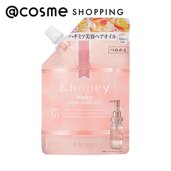 &honey（アンドハニー）「&honey（アンドハニー） Melty モイストリペア ヘアオイル3.0 詰替え/シャワーローズハニーの香り (75ml)」|洗い流さないトリートメント|その他