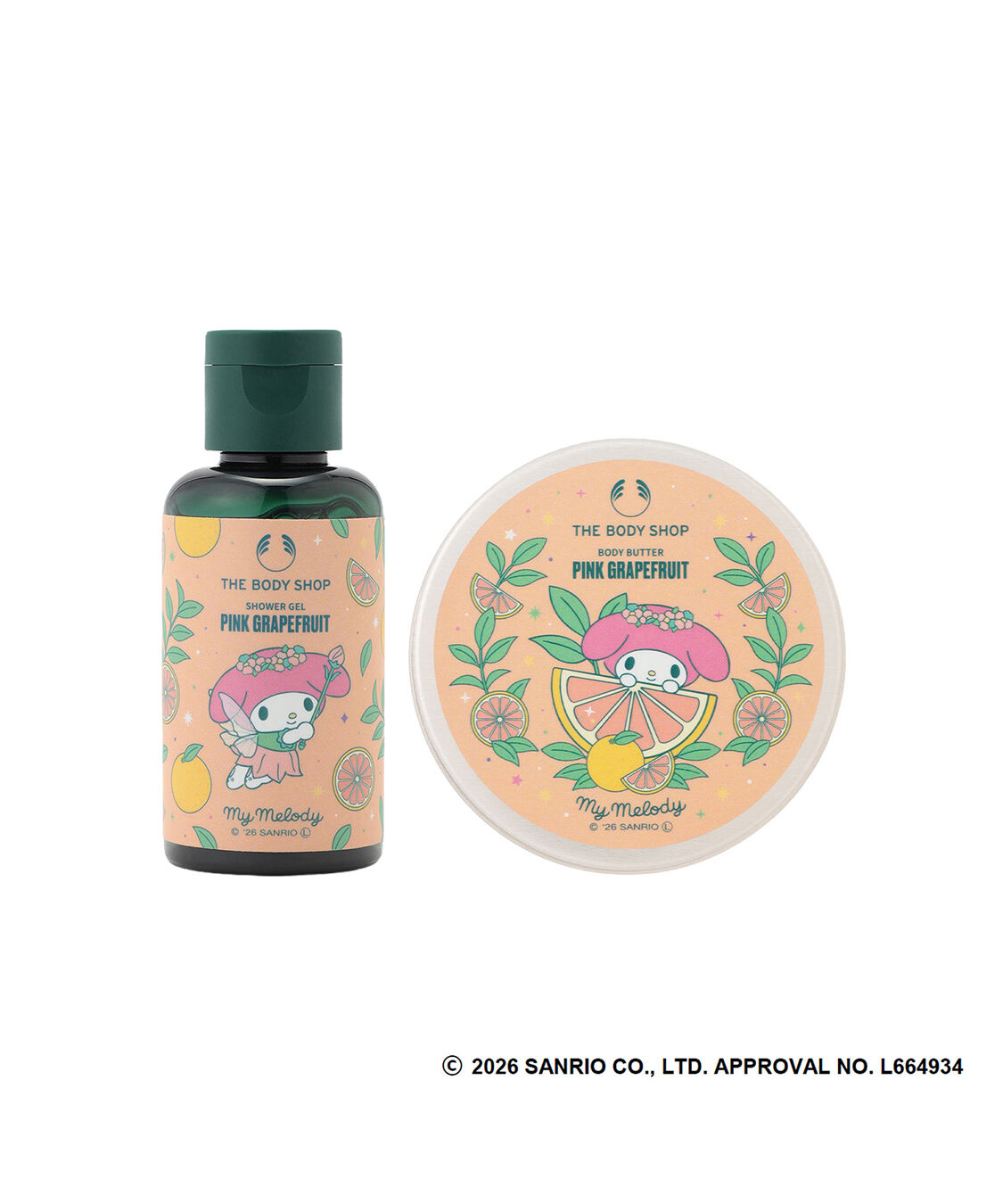 THE BODY SHOP「【マイメロディ】ミニボディケアギフト PG（香り：ピンクグレープフルーツ）」|キット・セット|