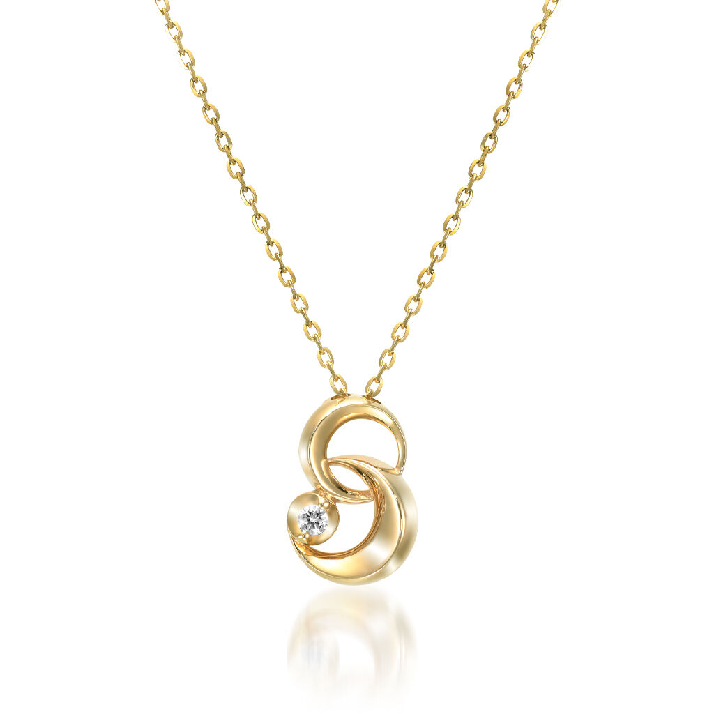 STAR JEWELRY「DIAMOND DOUBLE MOON NECKLACE」|ネックレス|イエローゴールド