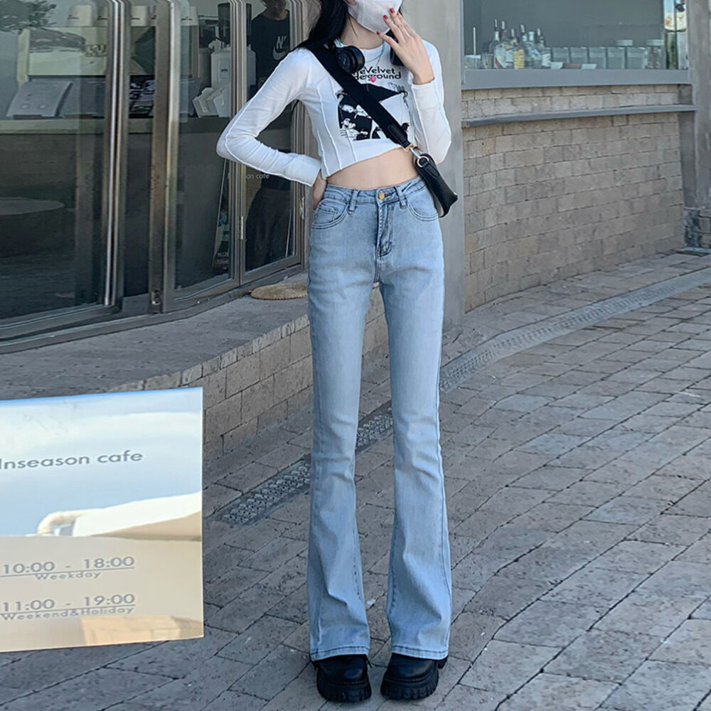 BACKYARD FAMILY「デニムパンツ レディース 通販 ジーンズ ジーパン ストレッチパンツ ブーツカットパンツ パンツ」|その他|ブルー2
