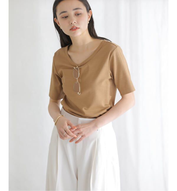  「【洗える】接触冷感クルーネックカットソー」|Tシャツ・カットソー|