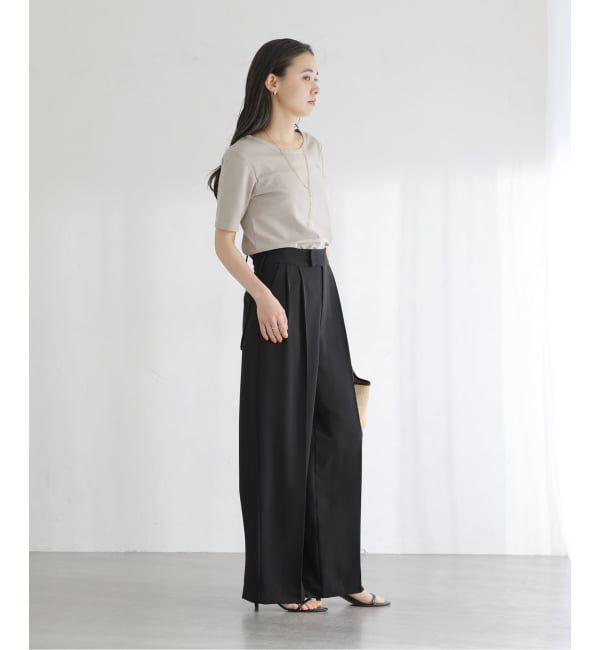  「【洗える】接触冷感クルーネックカットソー」|Tシャツ・カットソー|
