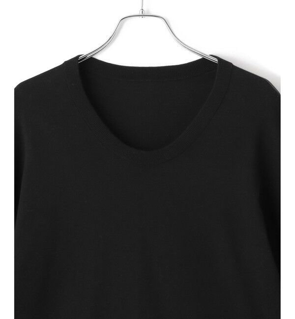 ADAM ET ROPE'「【EMOELLE】シルクリネン混ニットTee」|Tシャツ・カットソー|