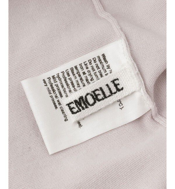 ADAM ET ROPE'「【EMOELLE】シルクリネン混ニットTee」|Tシャツ・カットソー|