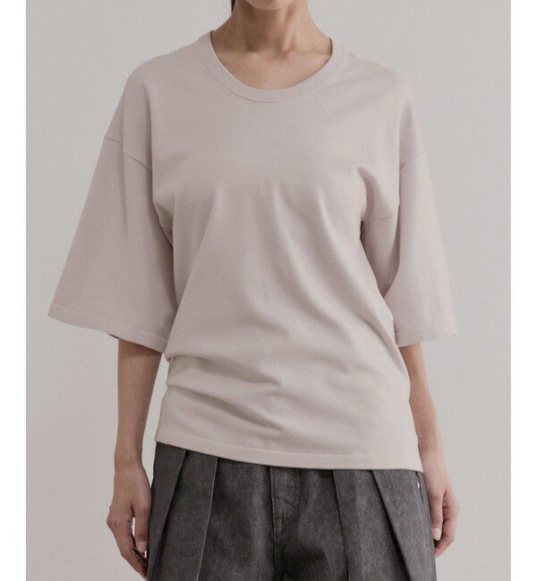 ADAM ET ROPE'「【EMOELLE】シルクリネン混ニットTee」|Tシャツ・カットソー|