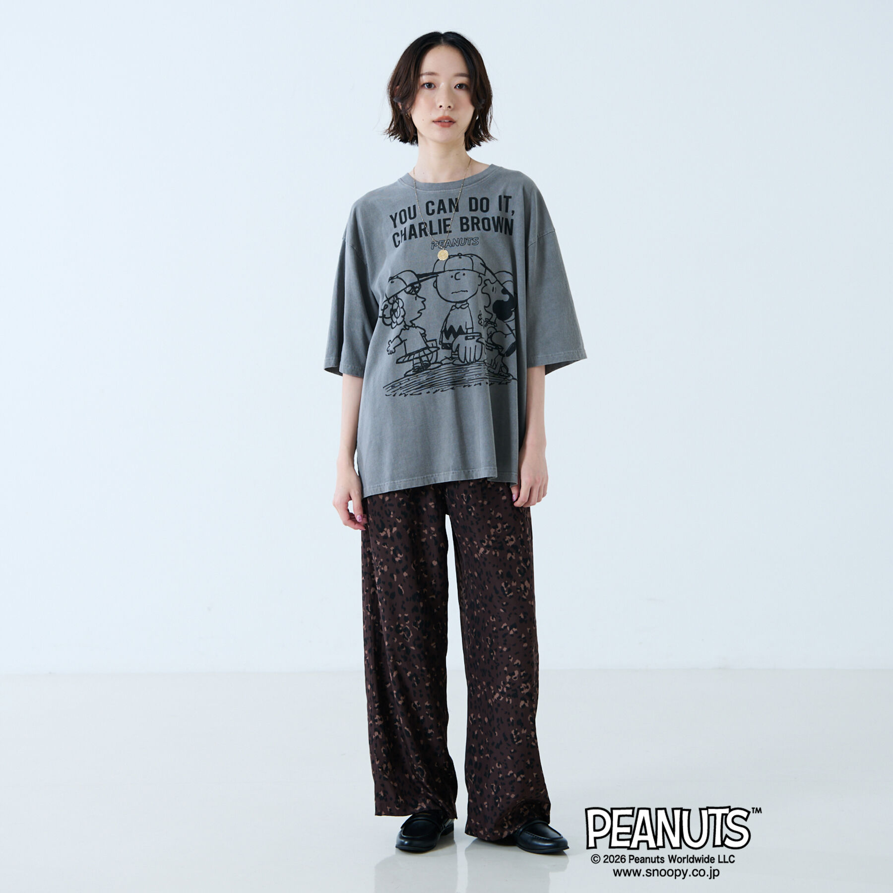 Rouge vif「【JOHNBULL/ジョンブル】PEANUTS プリントTシャツ / スヌーピー」|Tシャツ・カットソー|