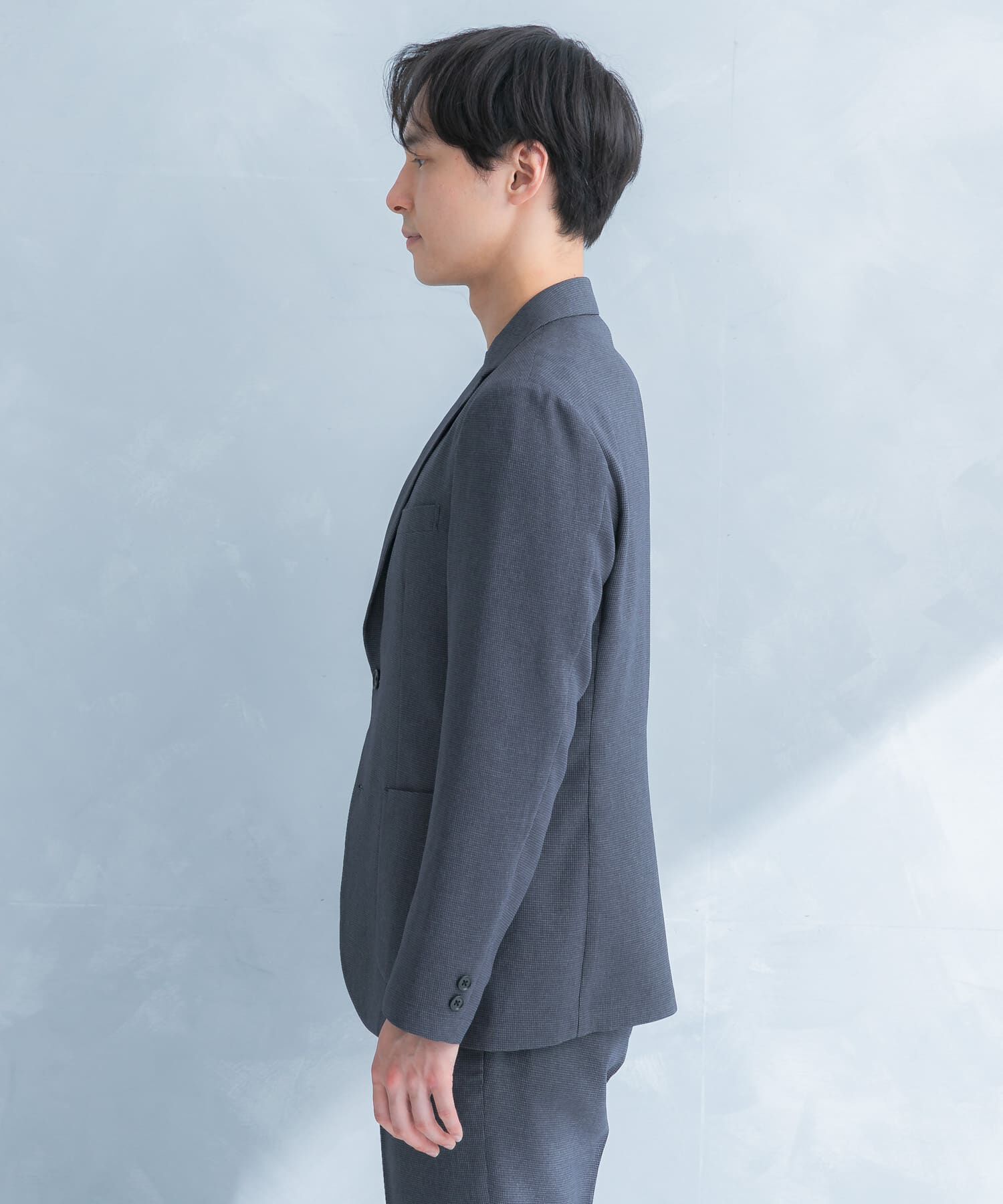 URBAN RESEARCH DOORS「LIFE STYLE TAILOR　リネンライク千鳥柄コンフォータブルジャケット」|その他|