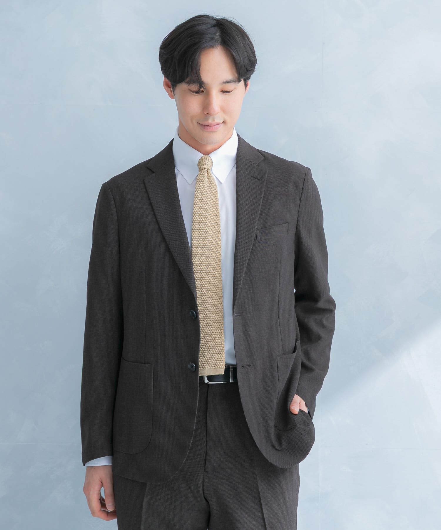 URBAN RESEARCH DOORS「LIFE STYLE TAILOR　リネンライク千鳥柄コンフォータブルジャケット」|その他|