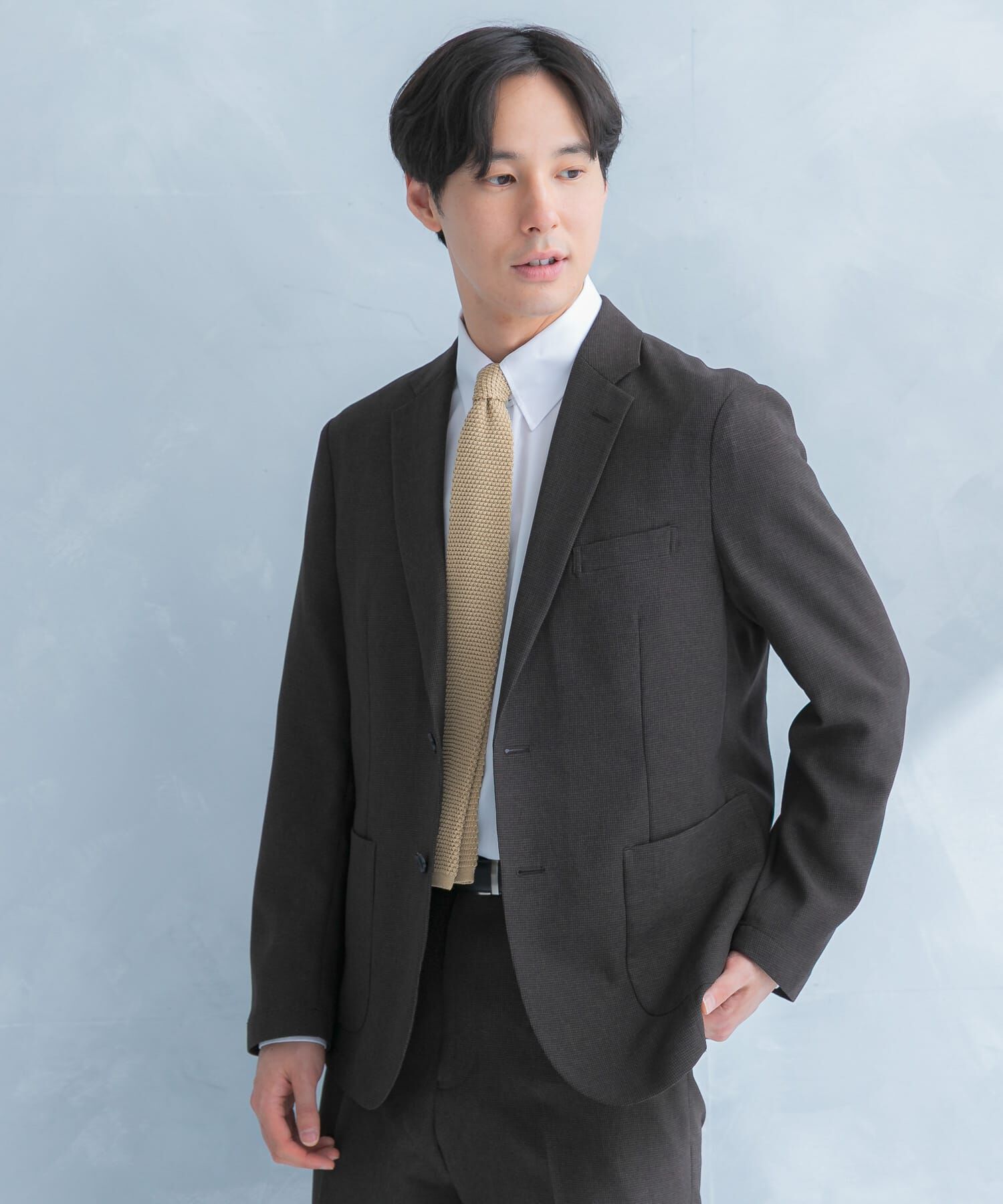 URBAN RESEARCH DOORS「LIFE STYLE TAILOR　リネンライク千鳥柄コンフォータブルジャケット」|その他|