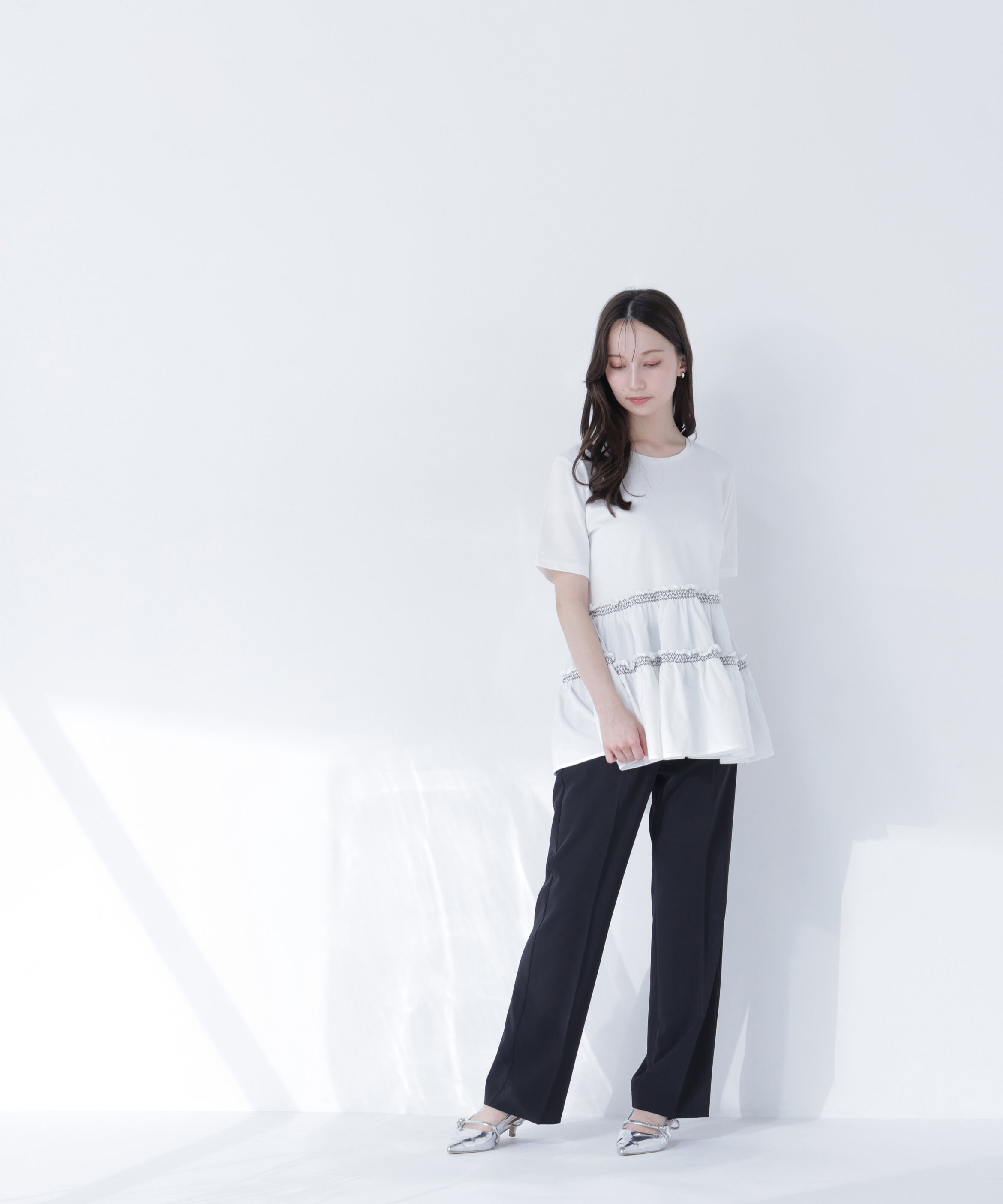  「ドッキングティアードカットソー」|Tシャツ・カットソー|