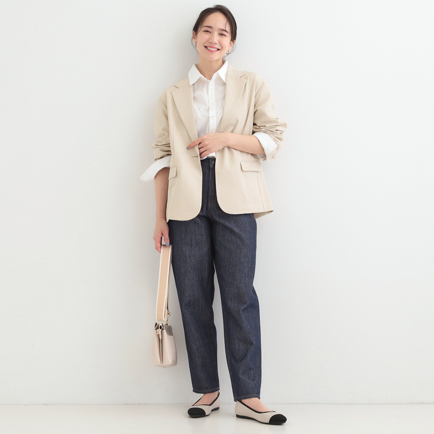 SHOO･LA･RUE「【S-LL/セットアップ可/イージーケア/UV】オンにもオフにも 軽やかシングルジャケット」|テーラードジャケット|