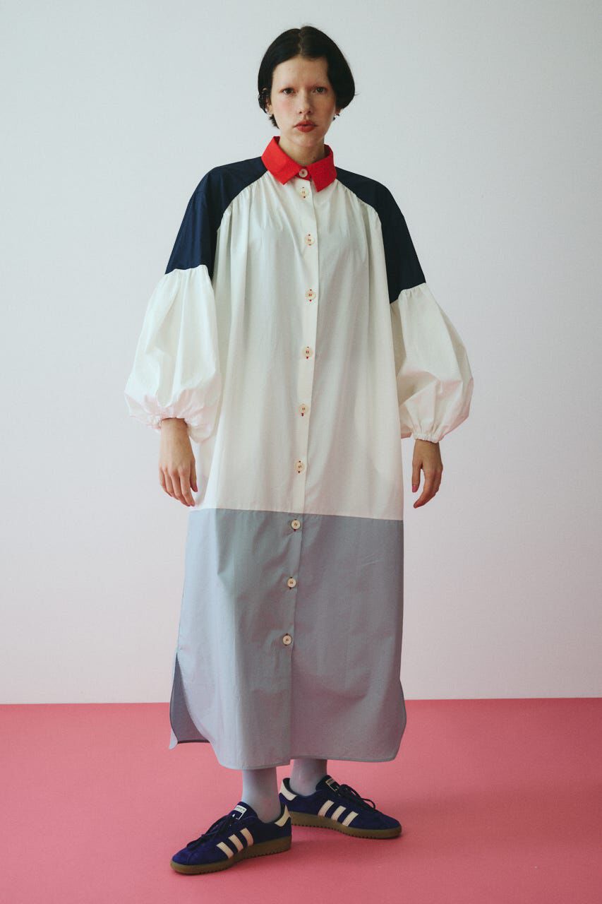 HeRIN.CYE「Color block dress」|ワンピース|柄WHT5